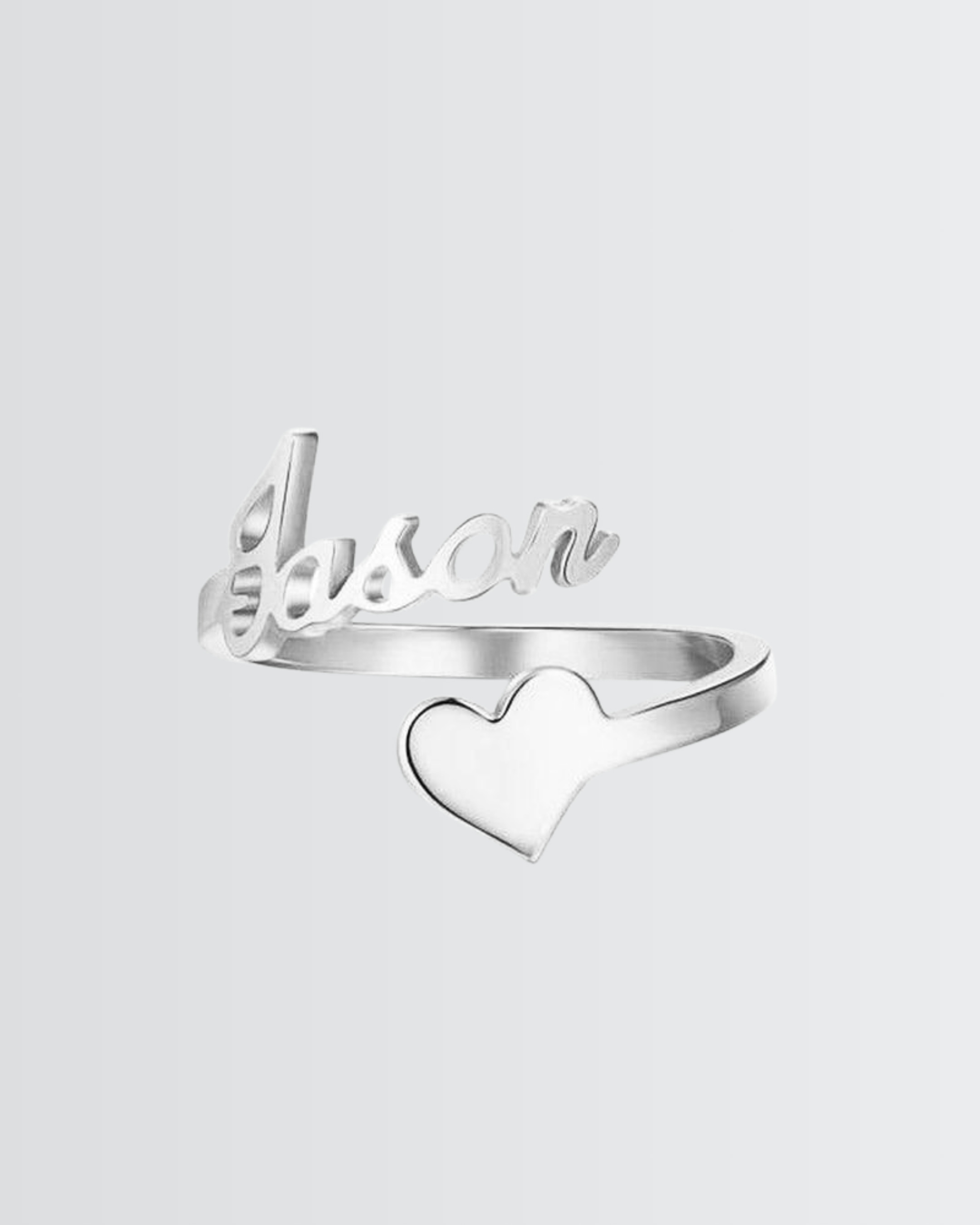 Personalize Your LGBTQIA2S+ Name & Heart Ring