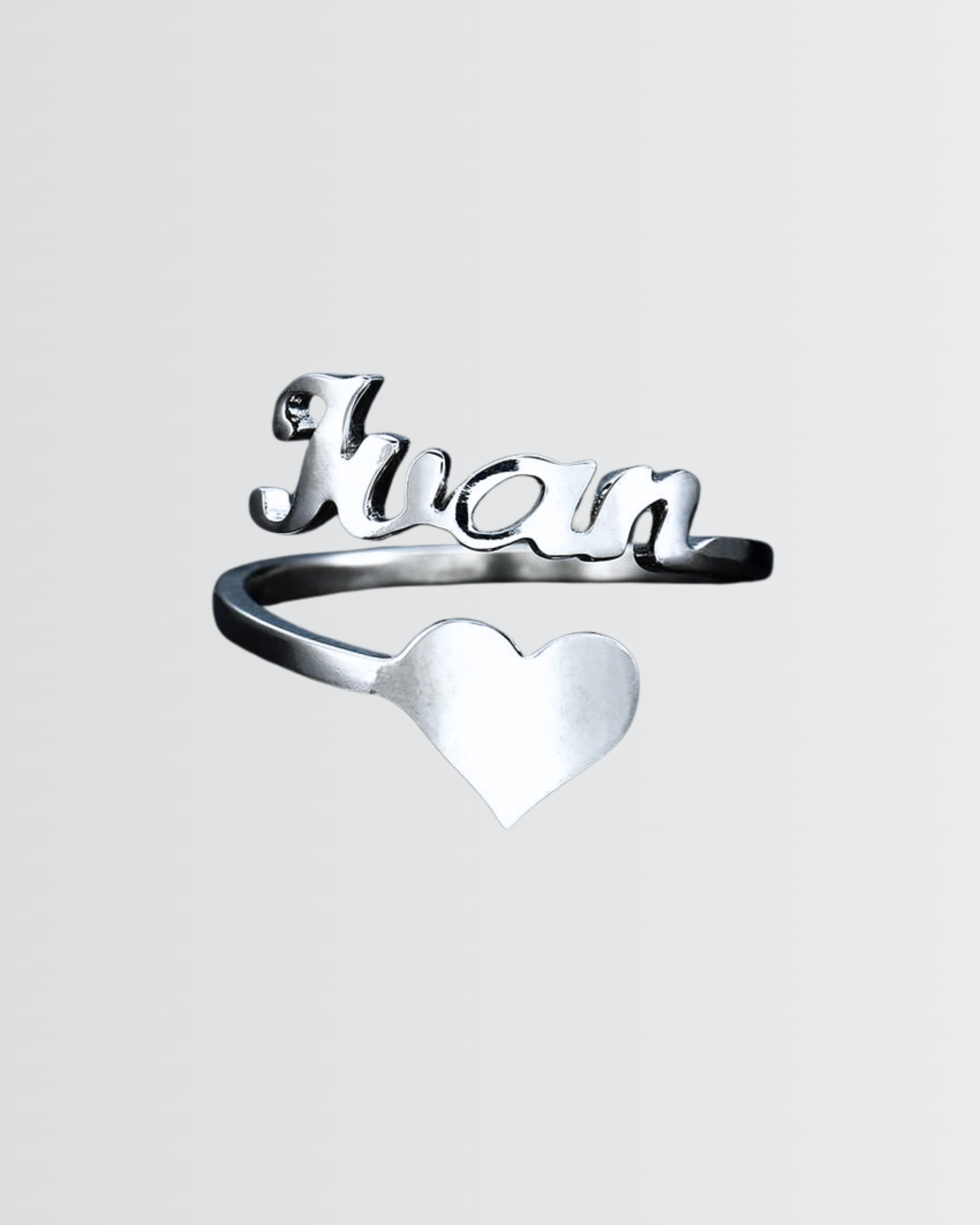 Personalize Your LGBTQIA2S+ Name & Heart Ring