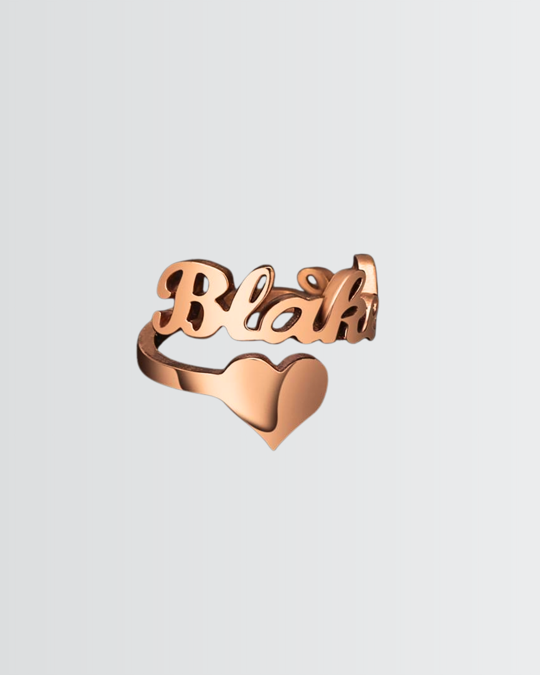 Personalize Your LGBTQIA2S+ Name & Heart Ring