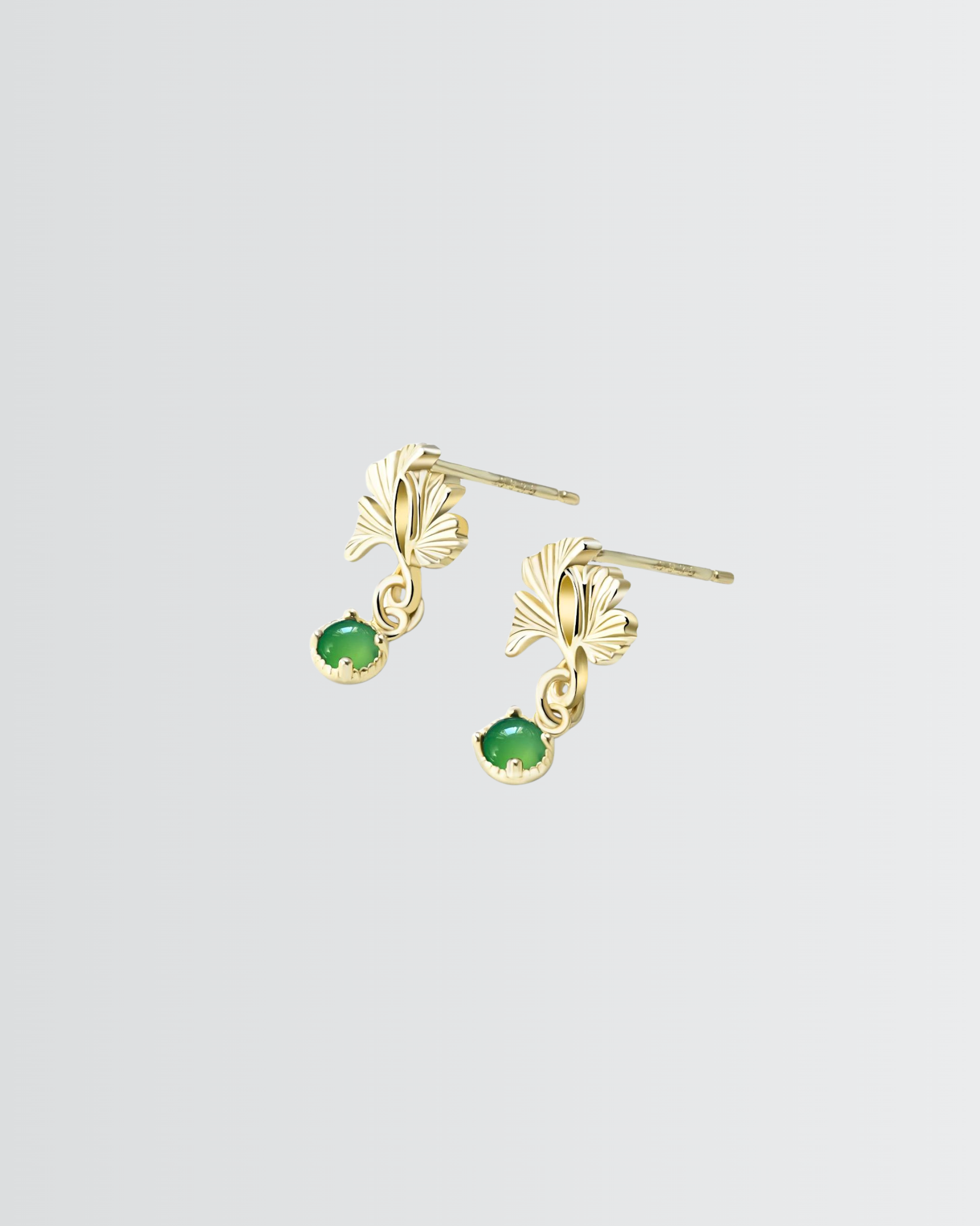 Golden Ginkgo Earrings