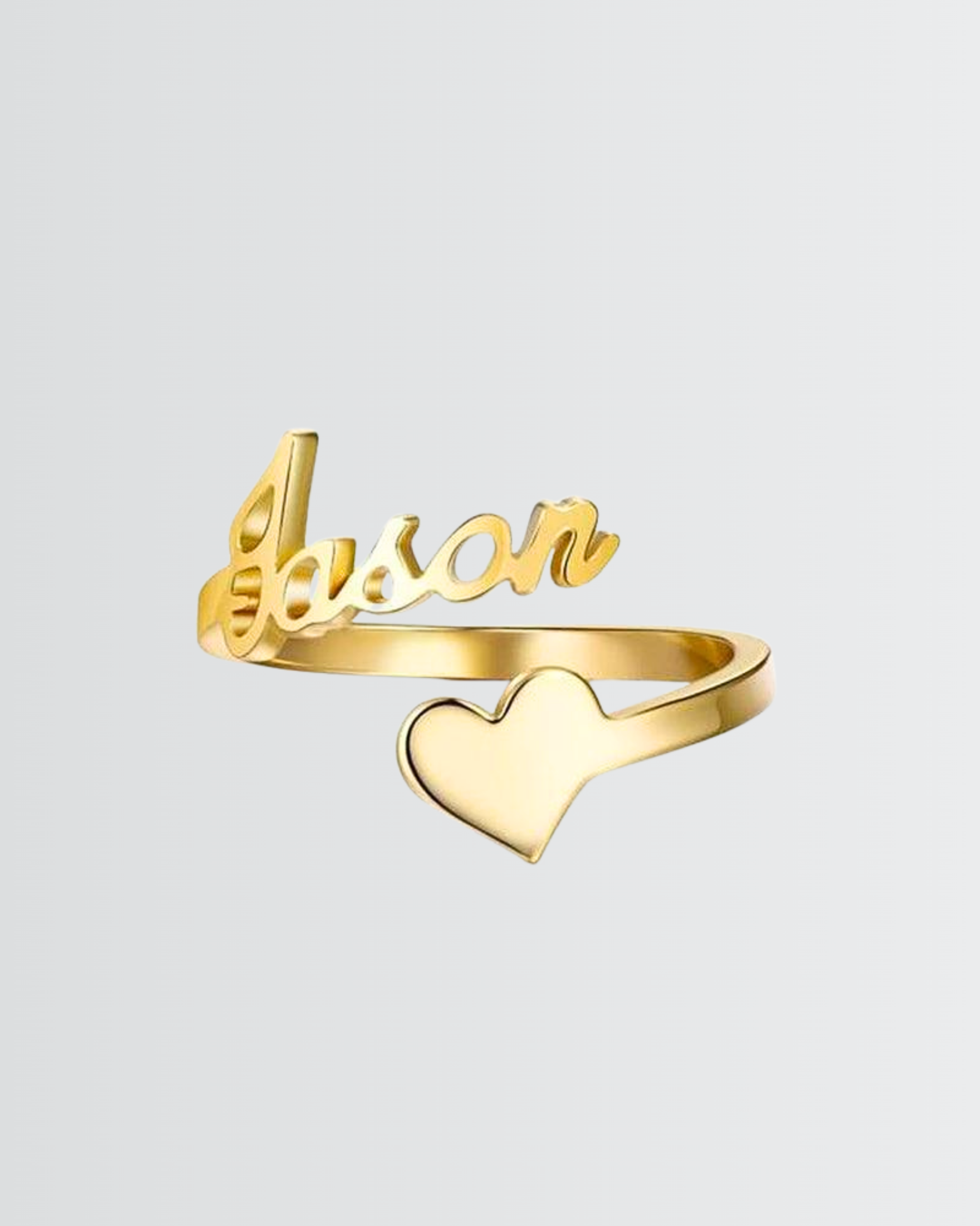 Personalize Your LGBTQIA2S+ Name & Heart Ring