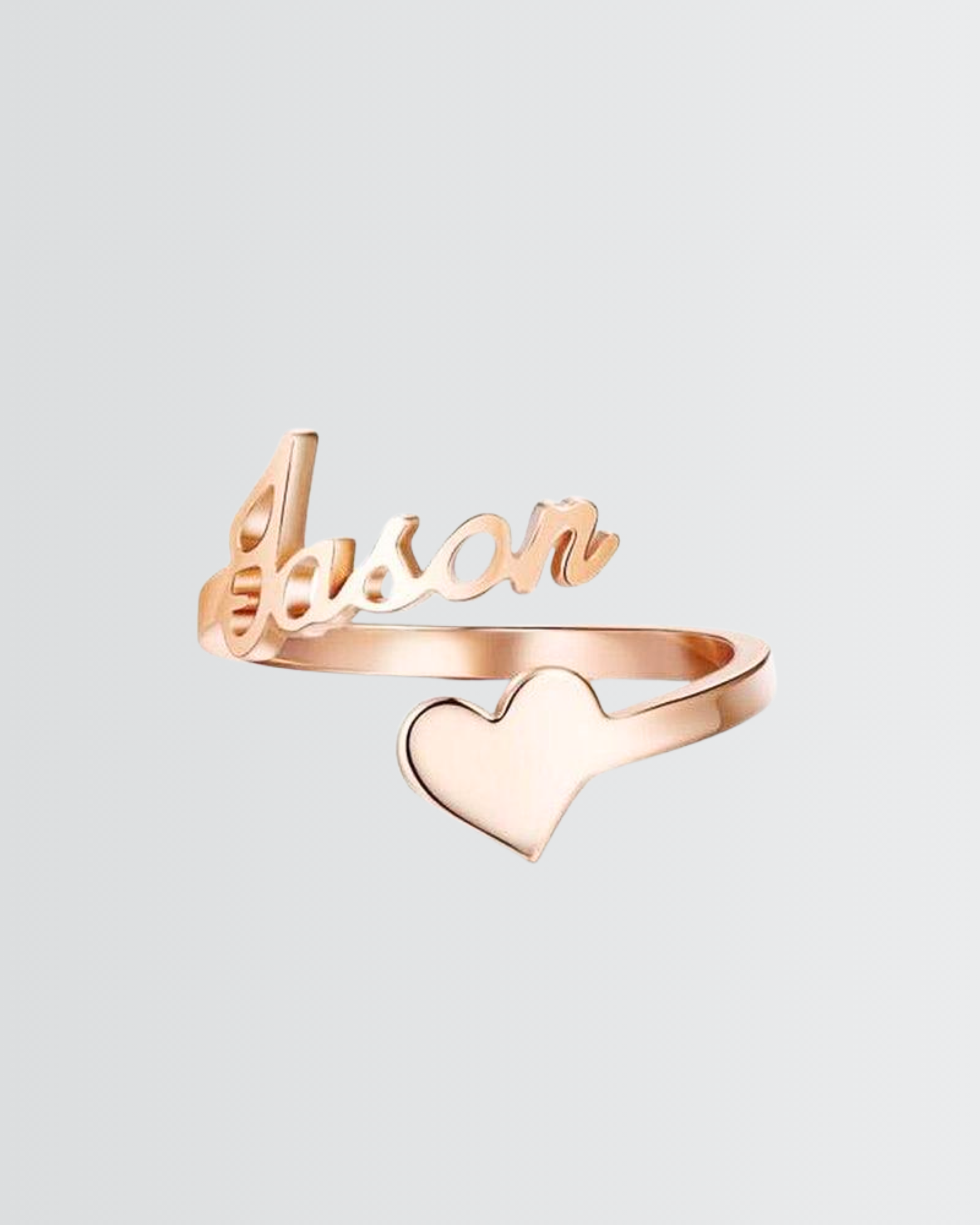 Personalize Your LGBTQIA2S+ Name & Heart Ring