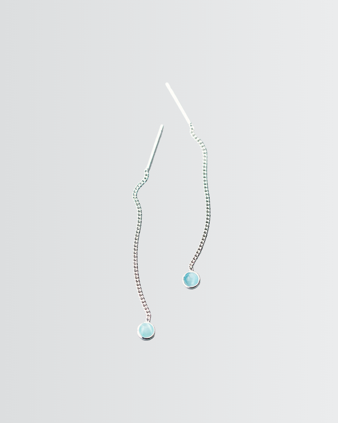 Gleam Drops Chain Earrings