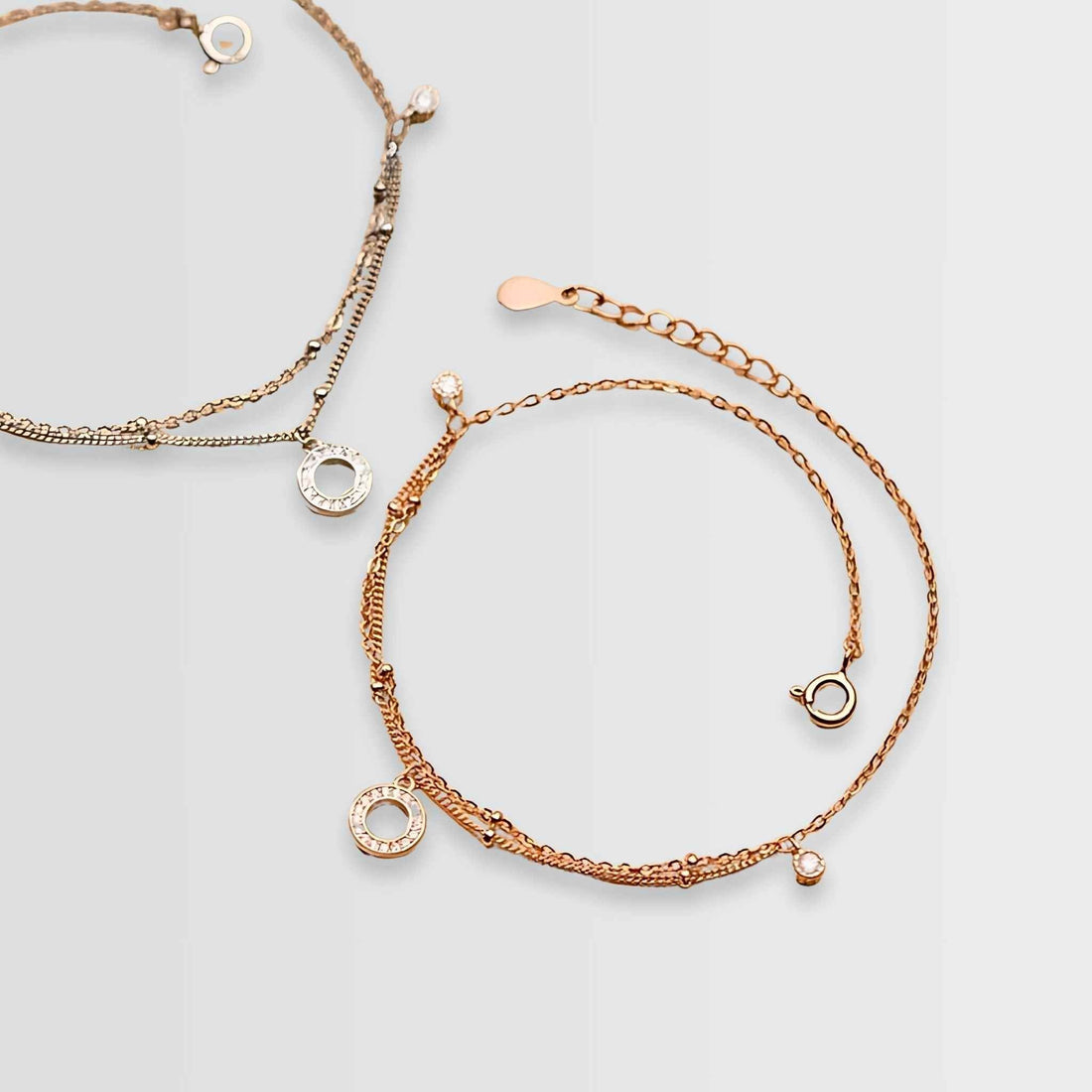 Orbicular Posh Layered Anklet - jewellery by BLINGLANE