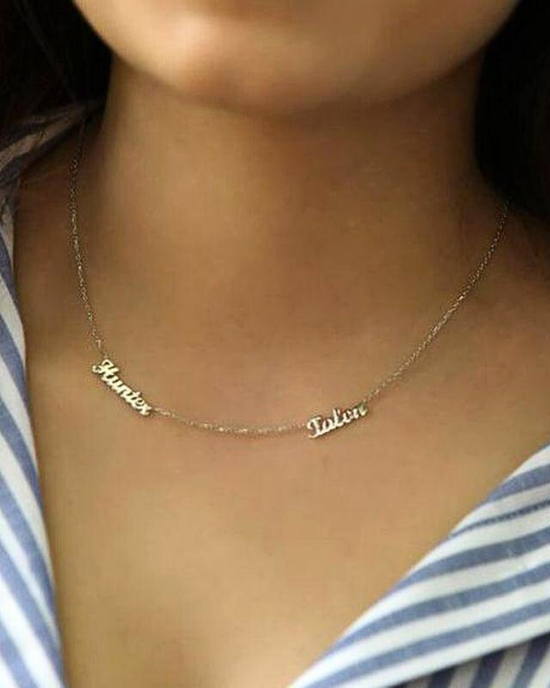Personalize Two Names Necklace