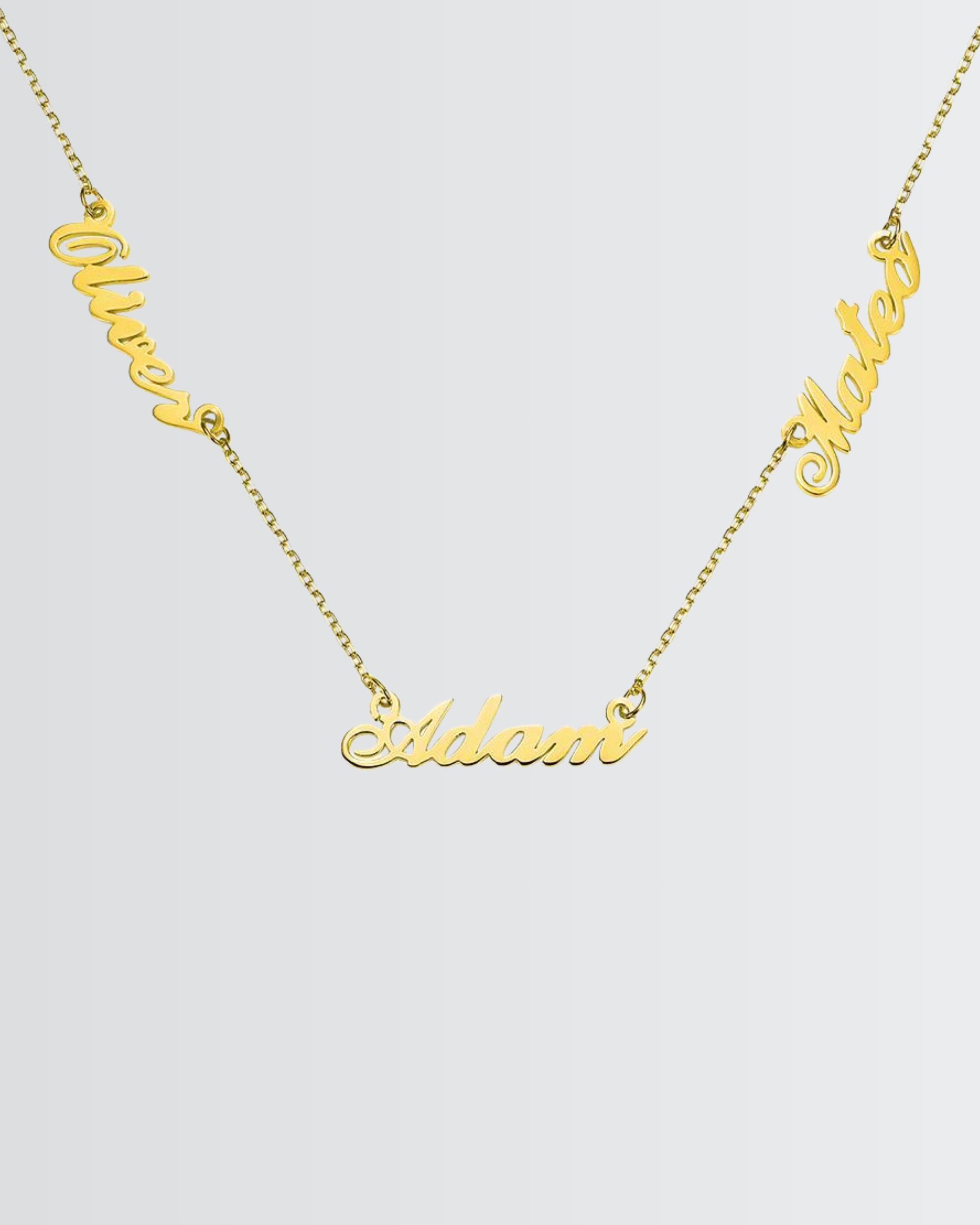 Personalize Three Names Necklace
