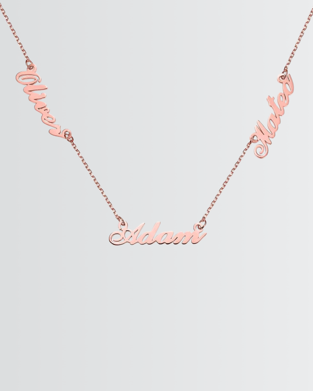 Personalize Three Names Necklace