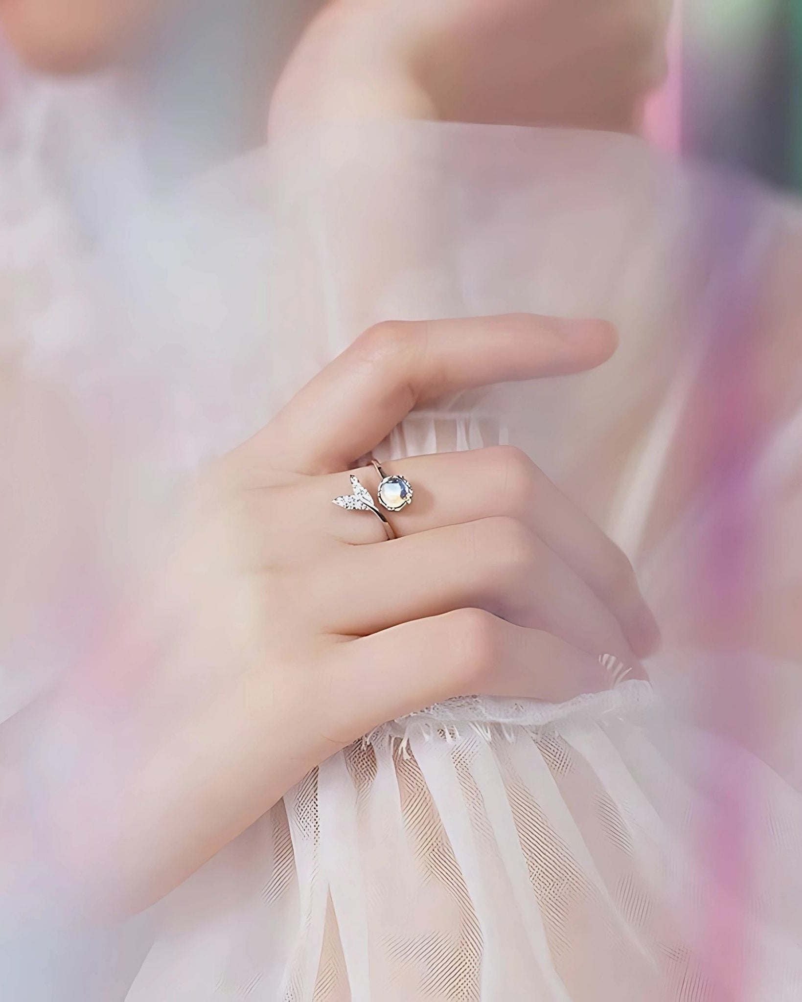 Enchanted Opal Fish Tail Ring - jewellery by BLINGLANE