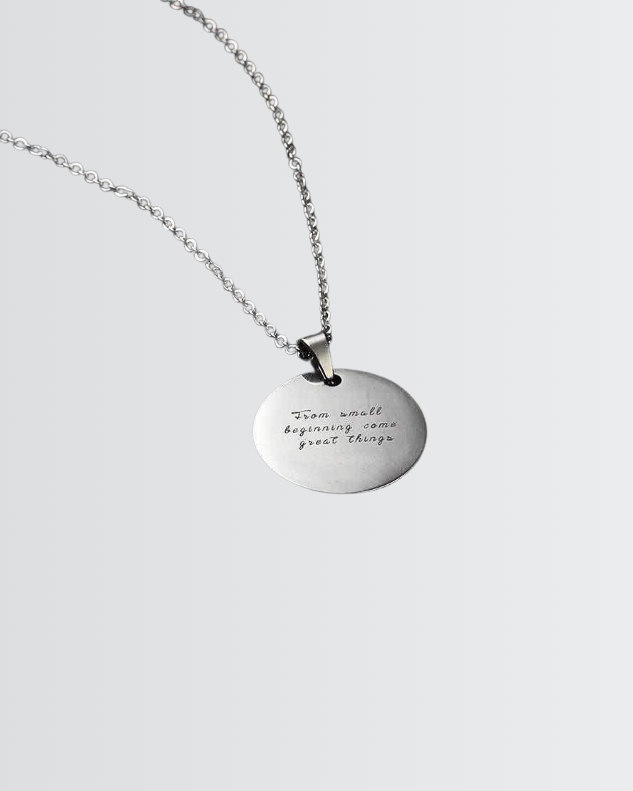 Personalize Your Photo & Message Engraved Necklace