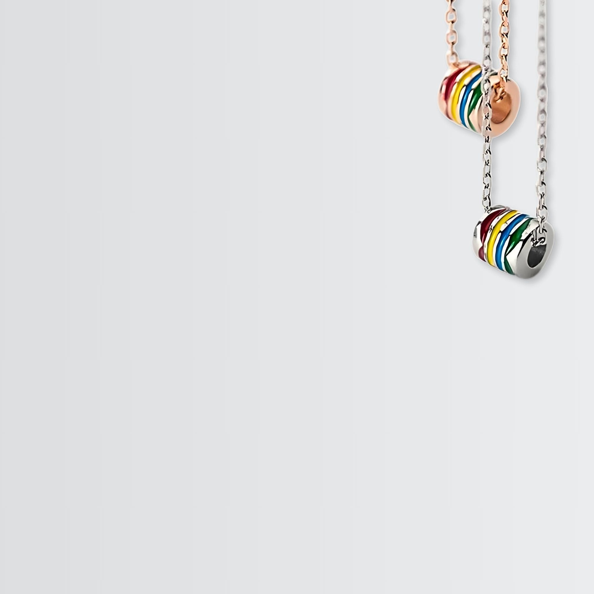 Rainbow Love Minimal Necklace - jewellery by BLINGLANE