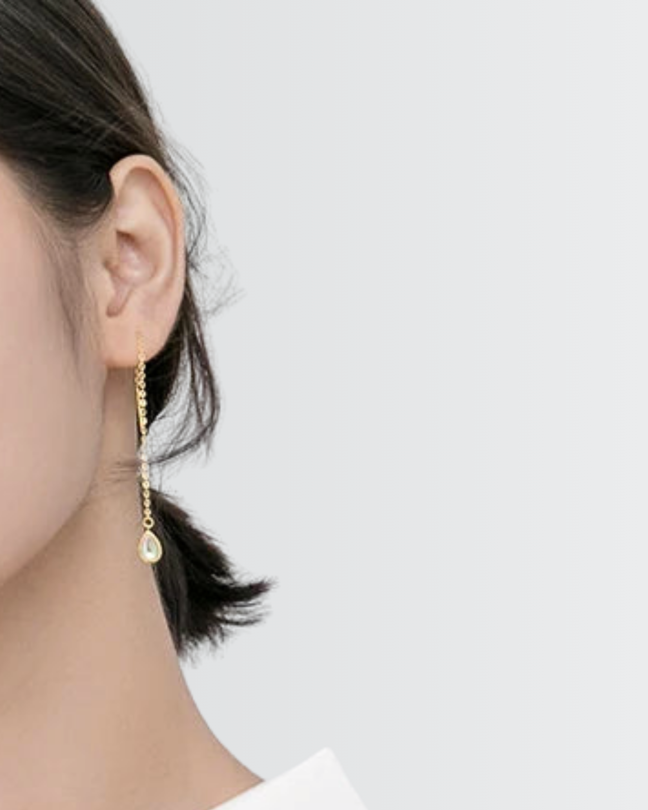 Teardrop Threader Earrings