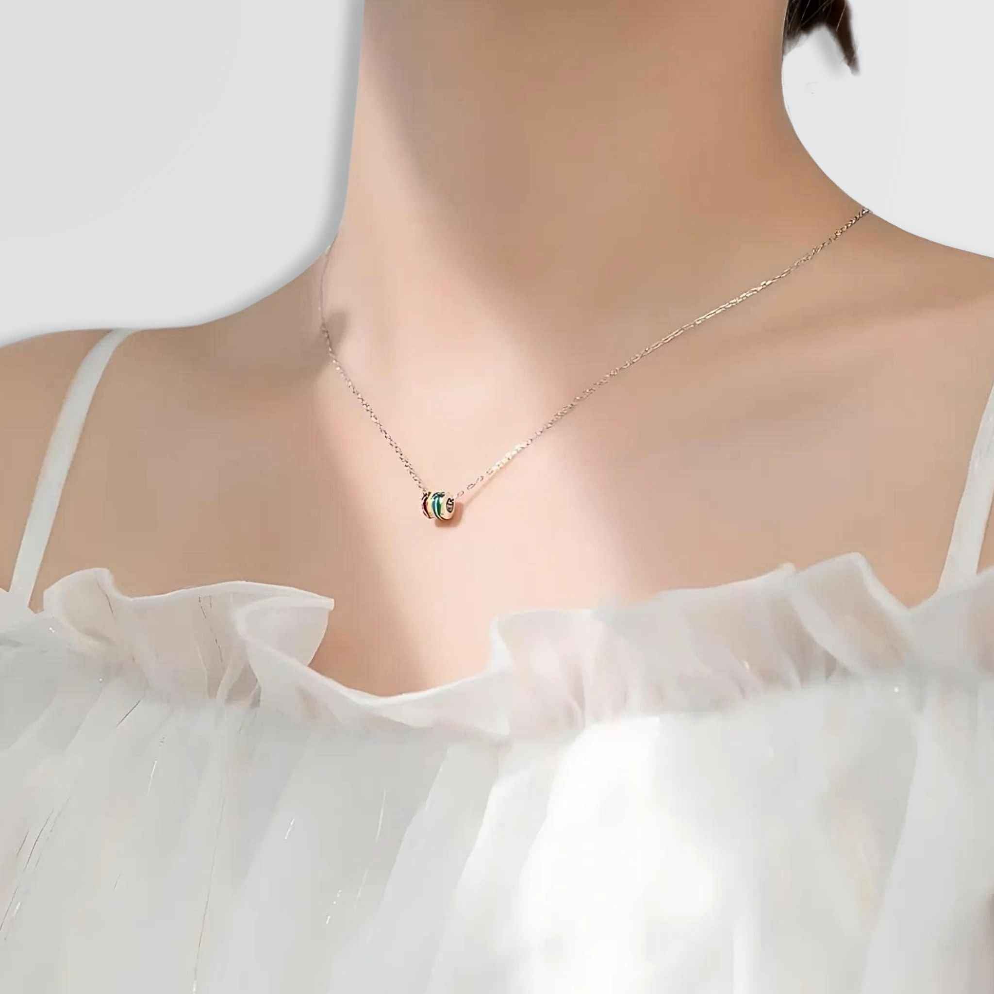Rainbow Love Minimal Necklace - jewellery by BLINGLANE