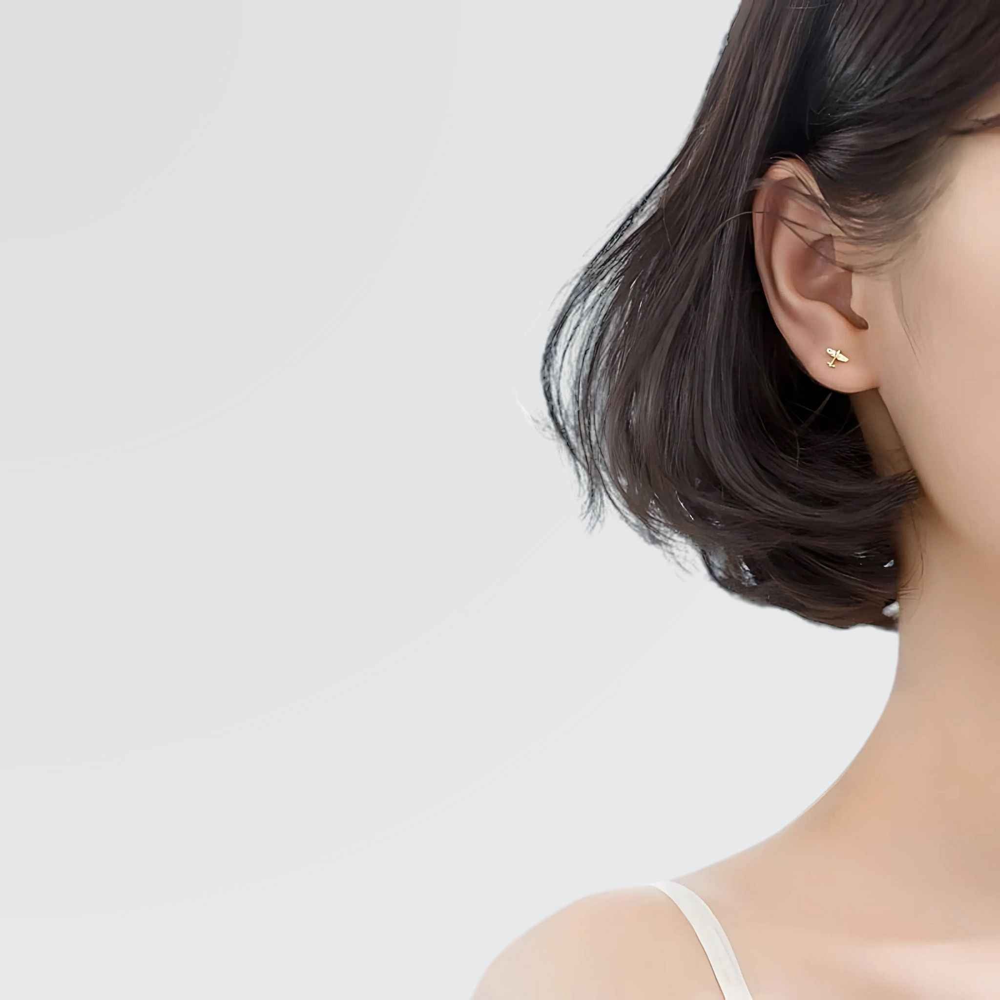 Minimal Airplane Studs - jewellery by BLINGLANE