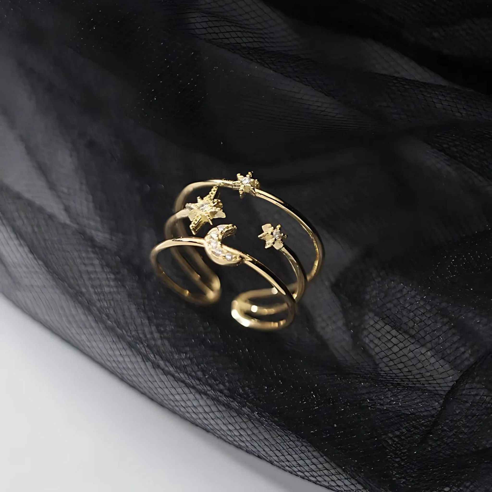 Golden Twilight Ring - jewellery by BLINGLANE