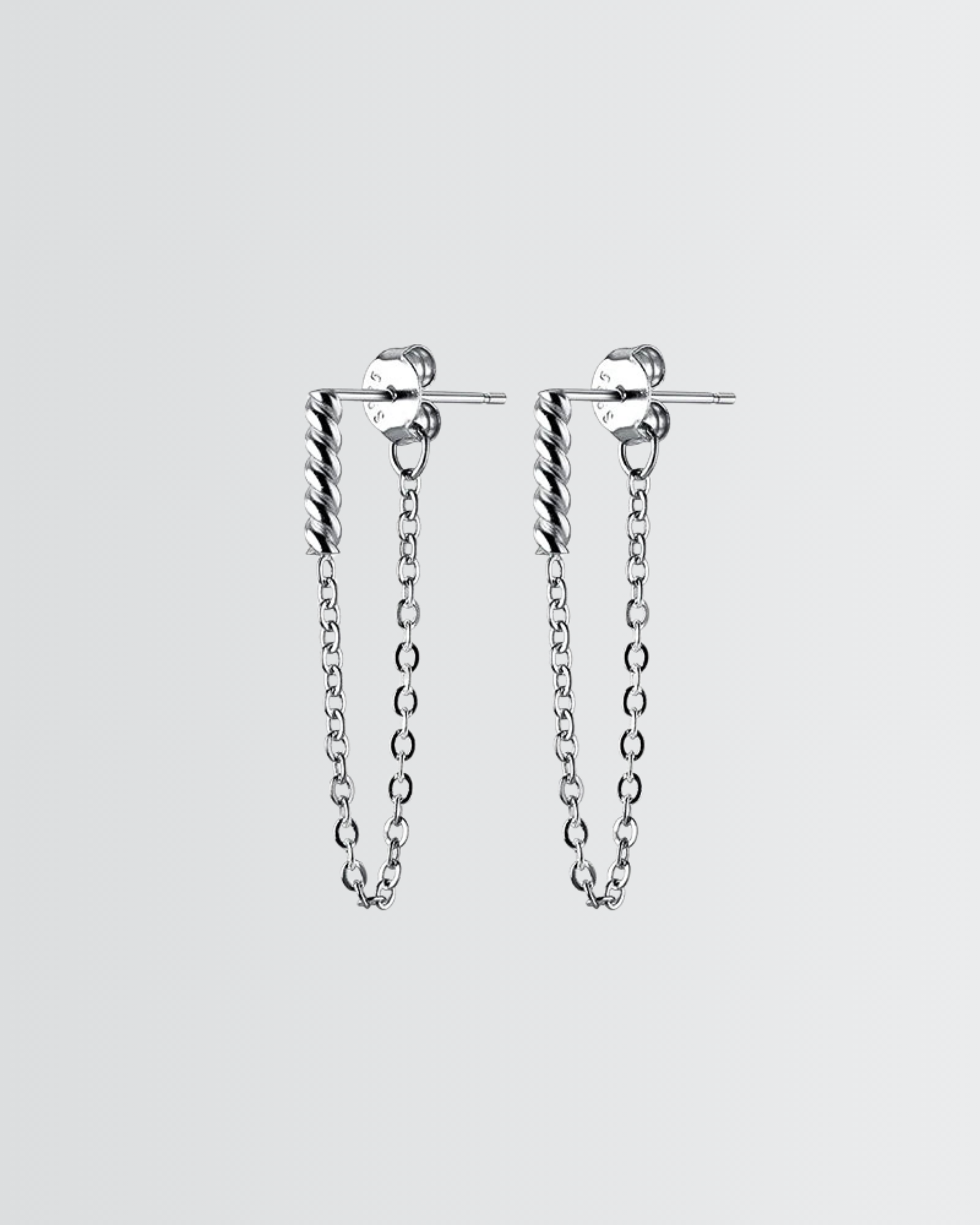 Twisted Spark Chain Earrings