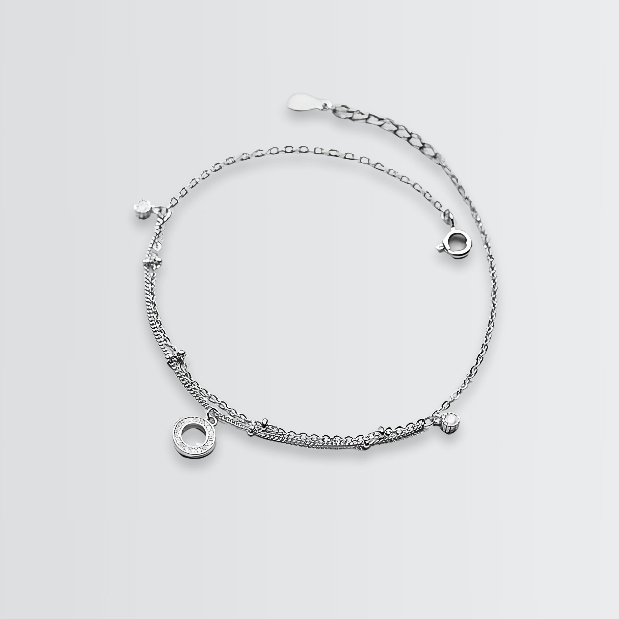 Orbicular Posh Layered Anklet - jewellery by BLINGLANE