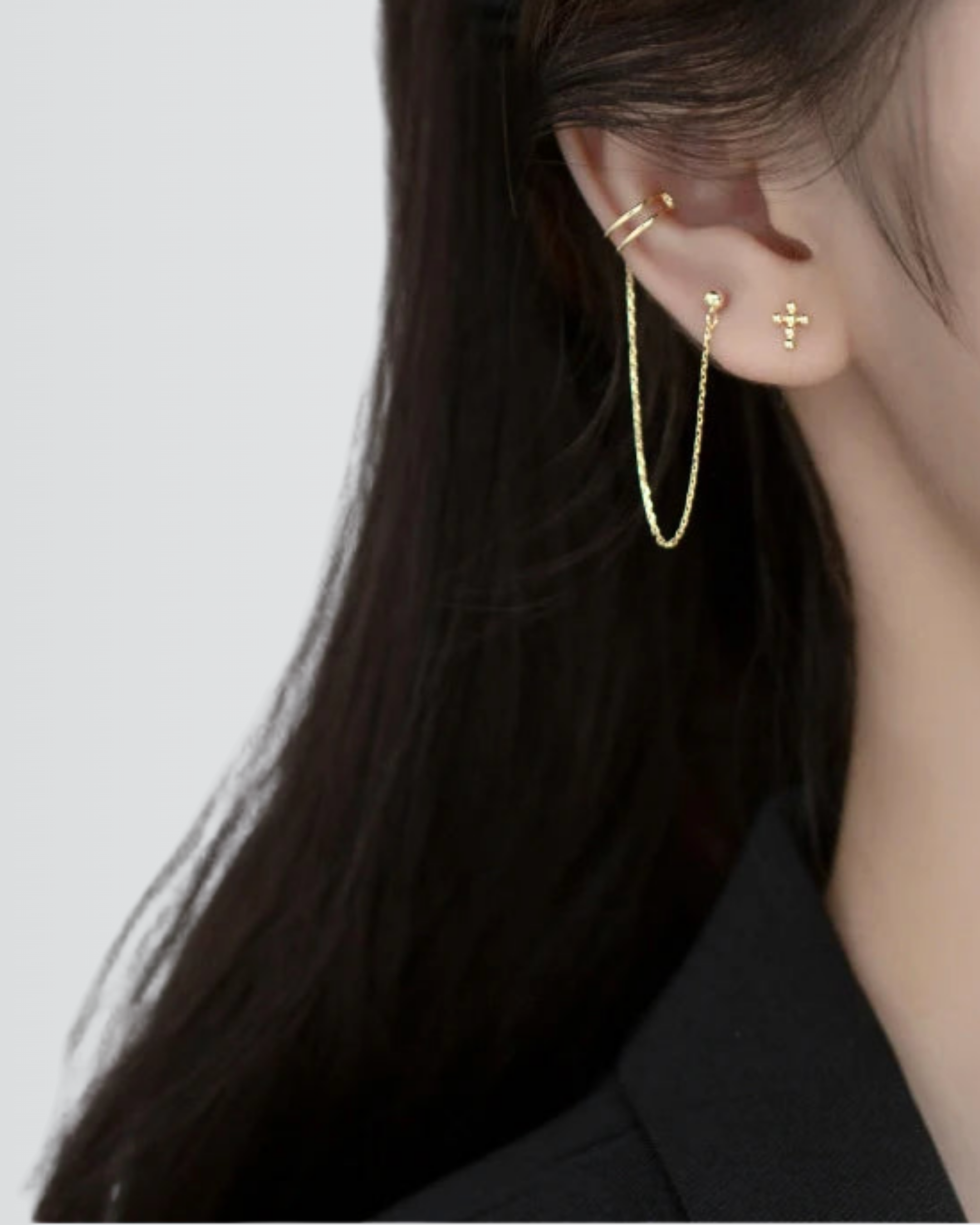 Polished Chic Cuff Earrings