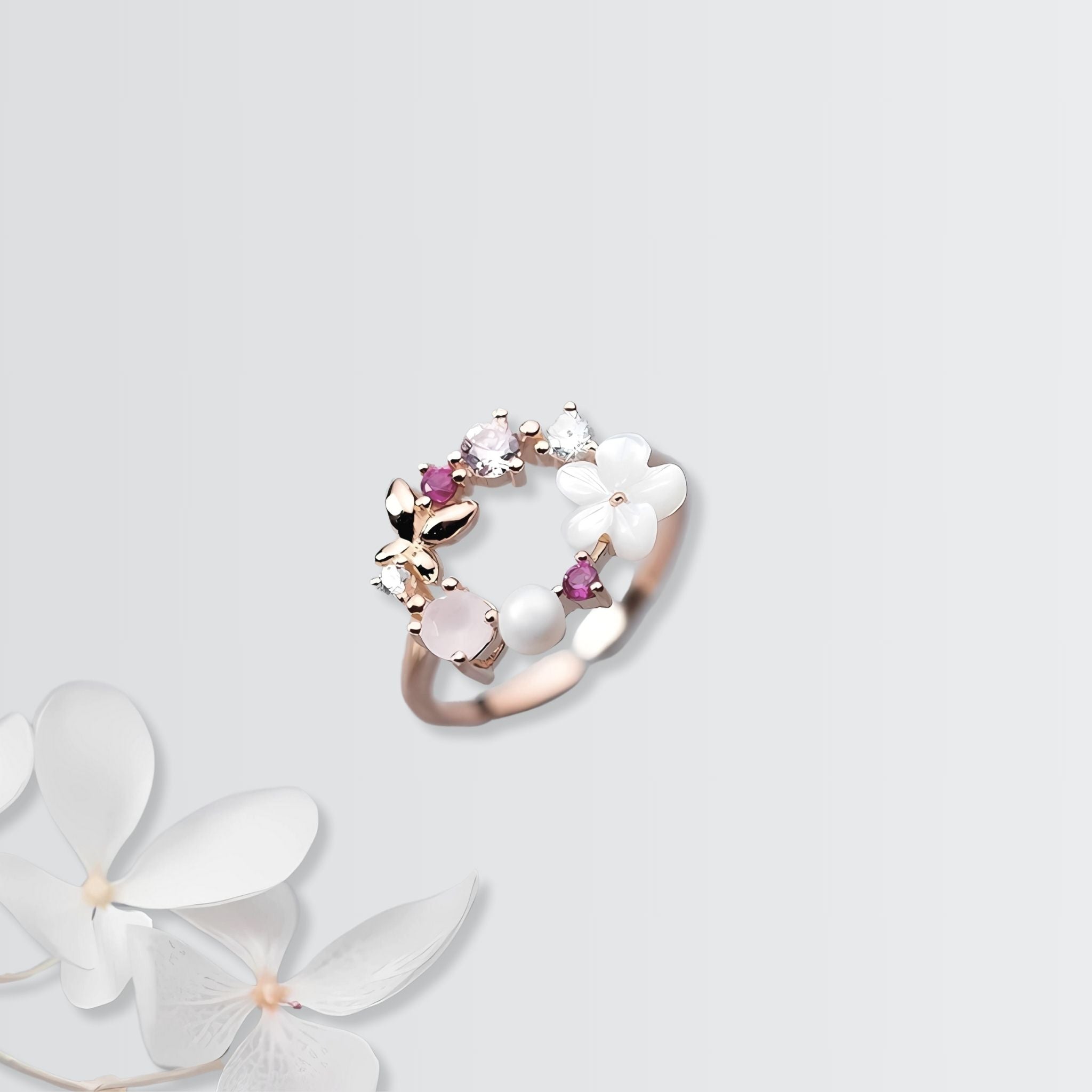 Embellished Garland Ring - jewellery by BLINGLANE