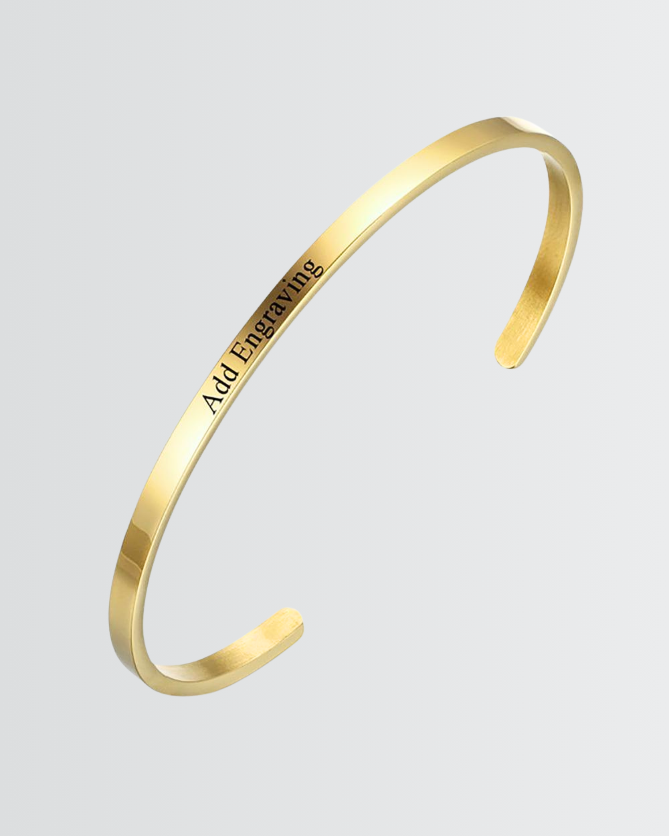 Personalize Your Name 3.5mm Cuff Bangle