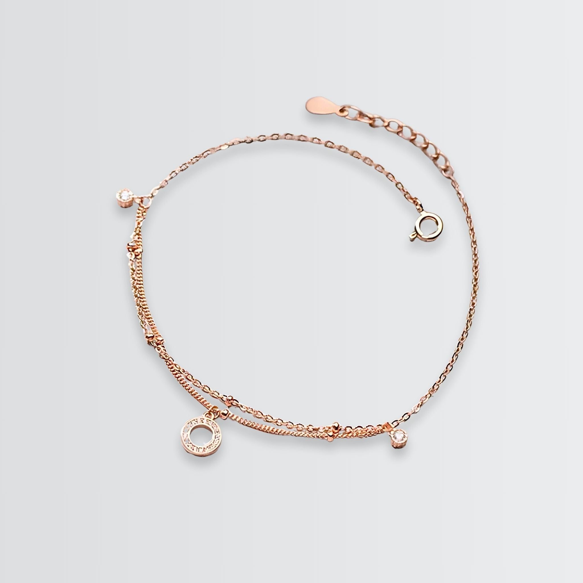 Orbicular Posh Layered Anklet - jewellery by BLINGLANE