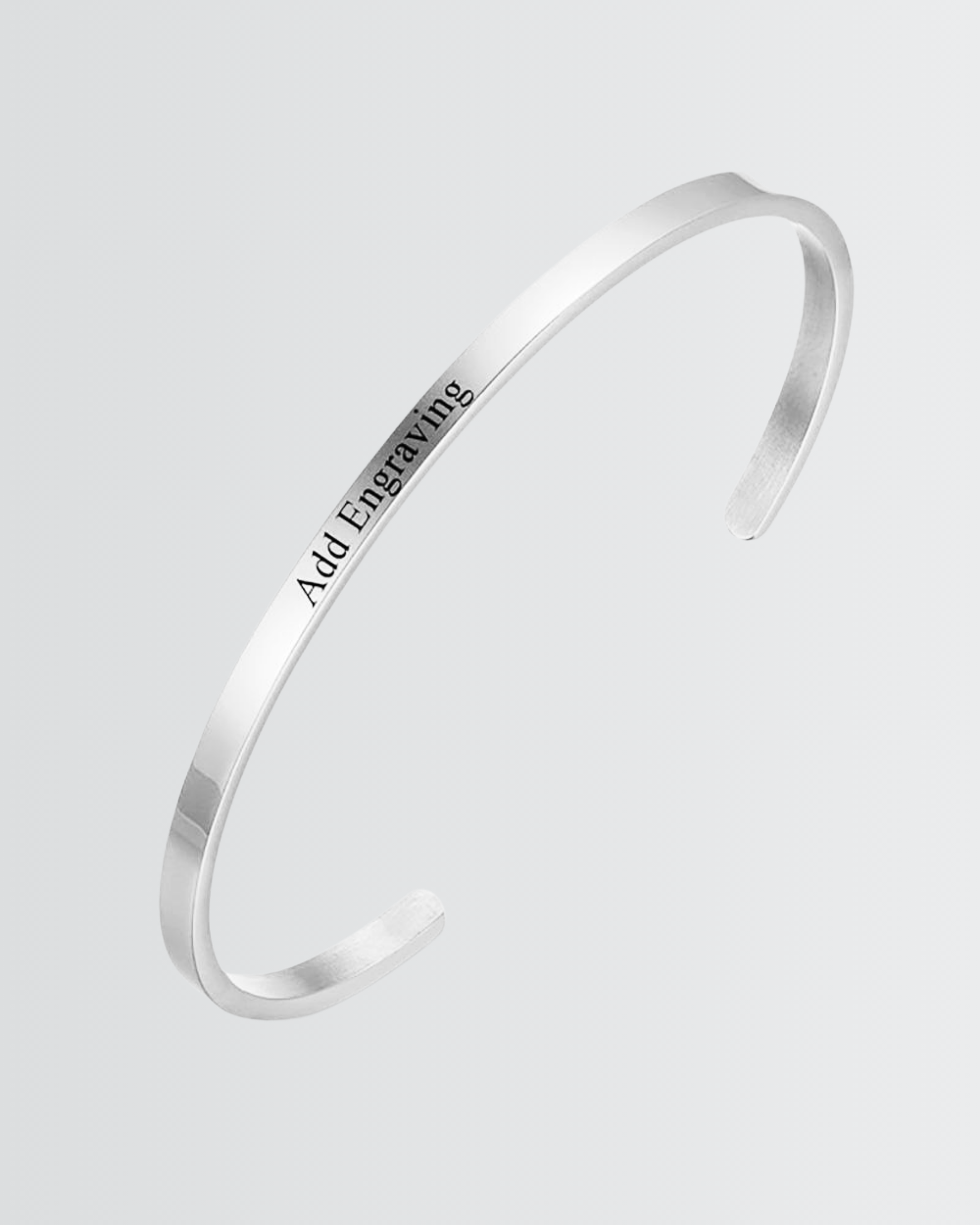 Personalize Your Name 3.5mm Cuff Bangle