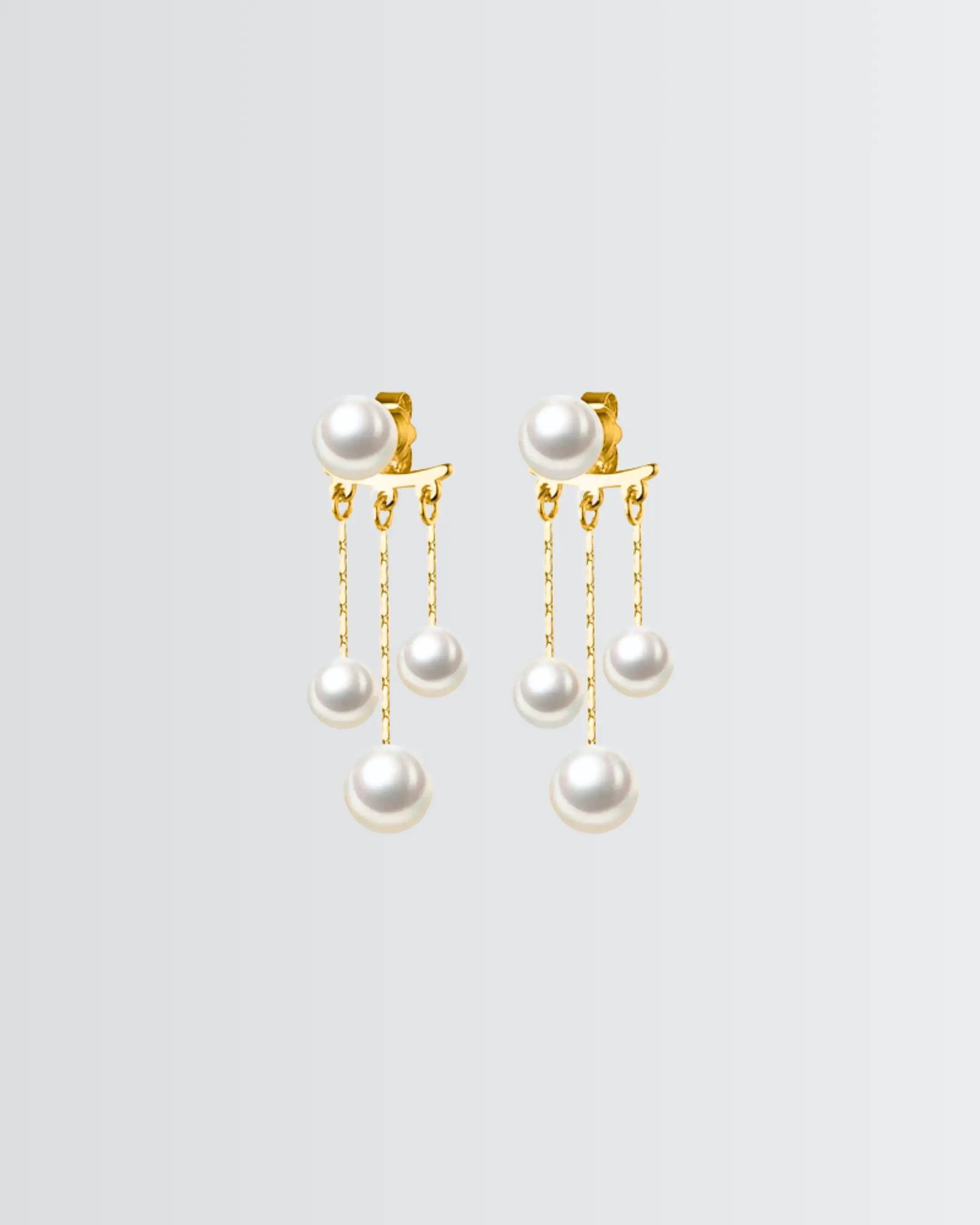 All You Need Is Pearl Earrings - Silver Earrings by BLINGLANE