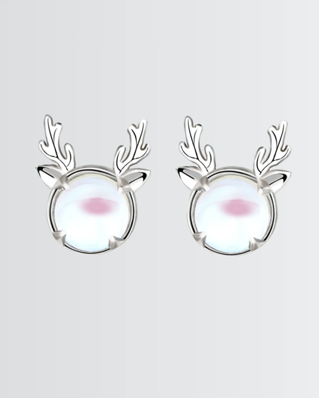 Antler Grace Studs - Silver Earrings by BLINGLANE