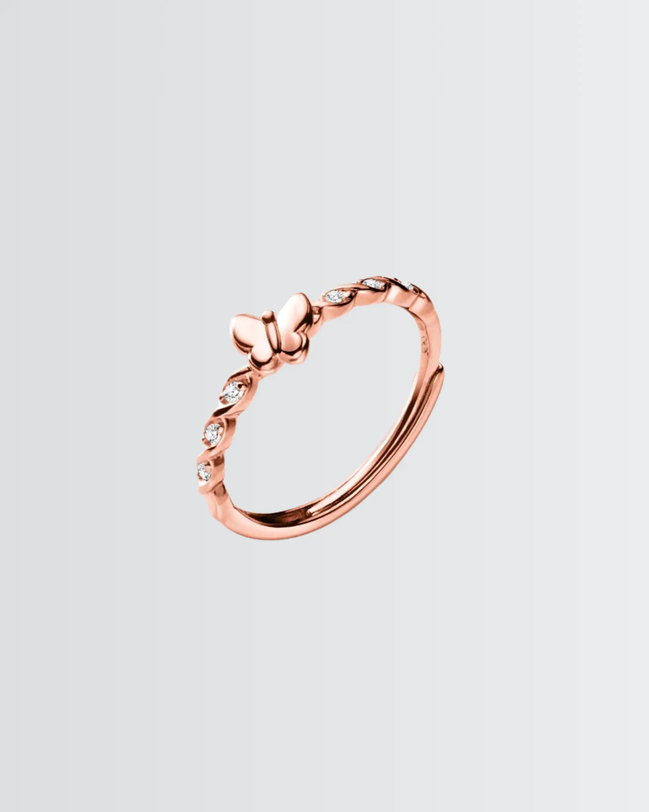 Blingfly Flutter Ring - Silver Ring by BLINGLANE