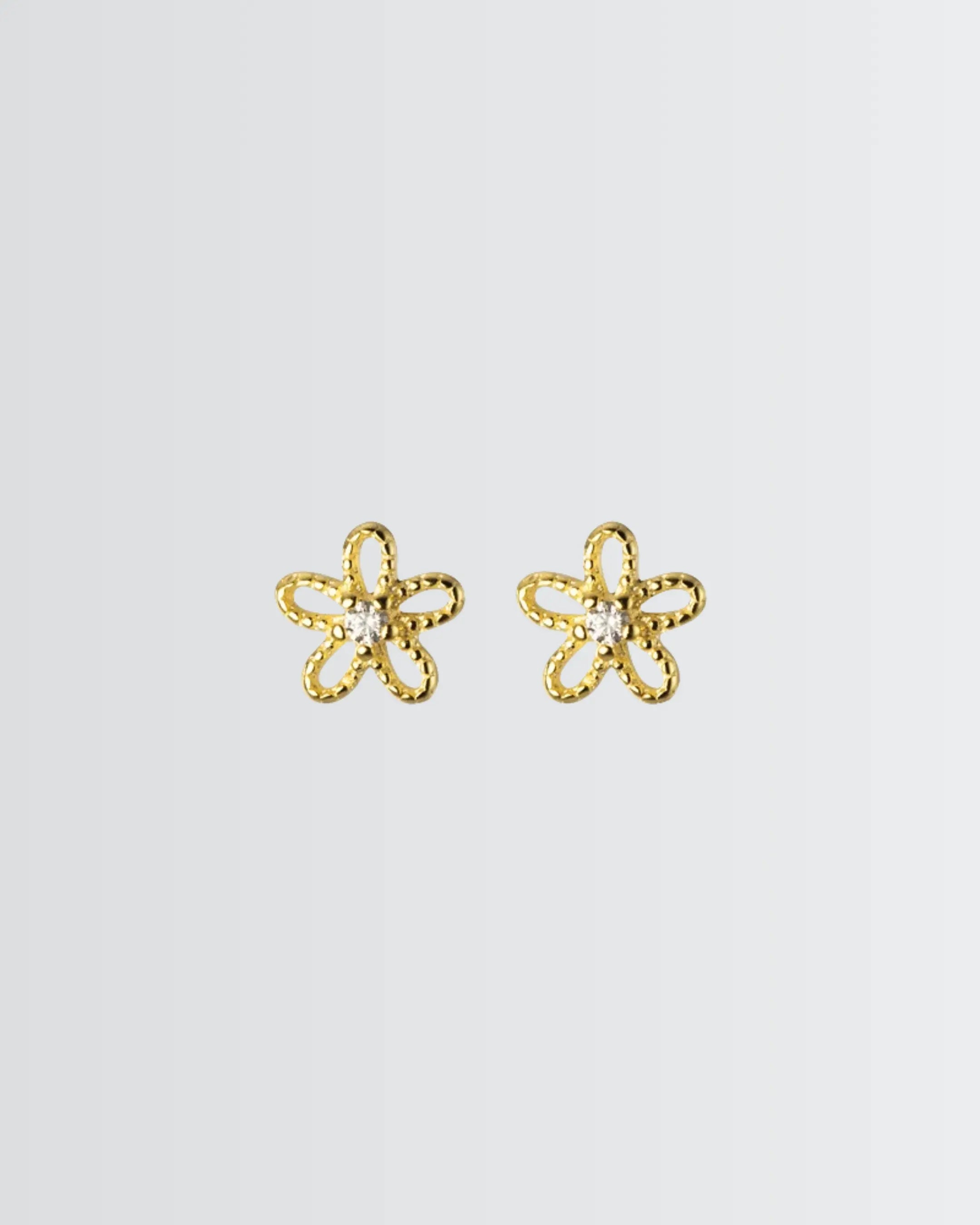 Bloomlight Mini Studs - Silver Earrings by BLINGLANE