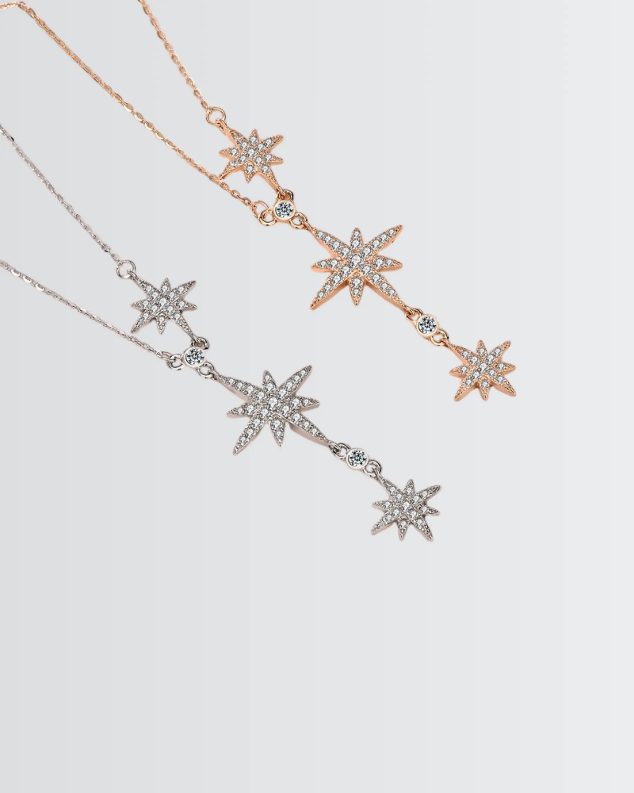 Celestial Spark Necklace - Silver Necklace by BLINGLANE