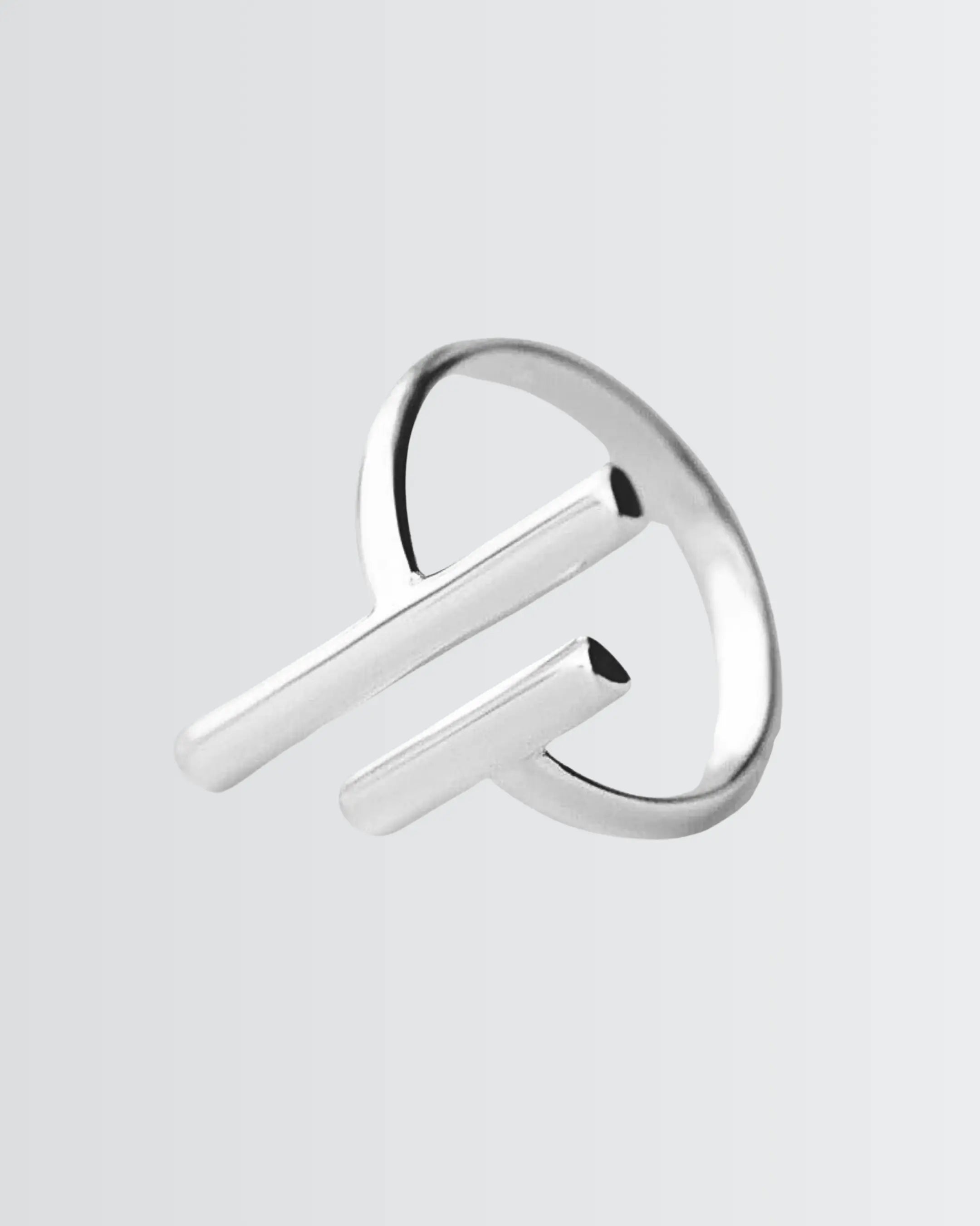 Contemporary Style Minimal Ring - Silver Ring by BLINGLANE