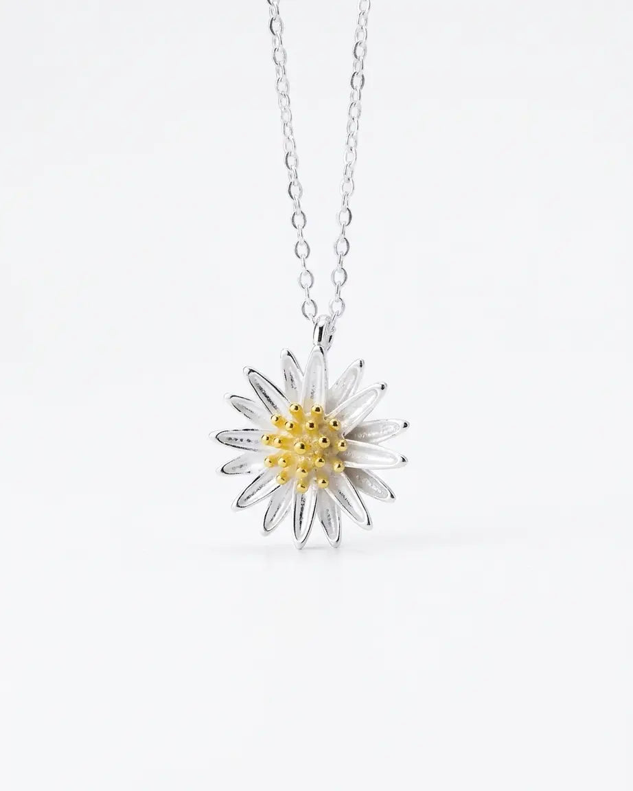 Dahlia Elite Necklace - Silver Necklace by BLINGLANE
