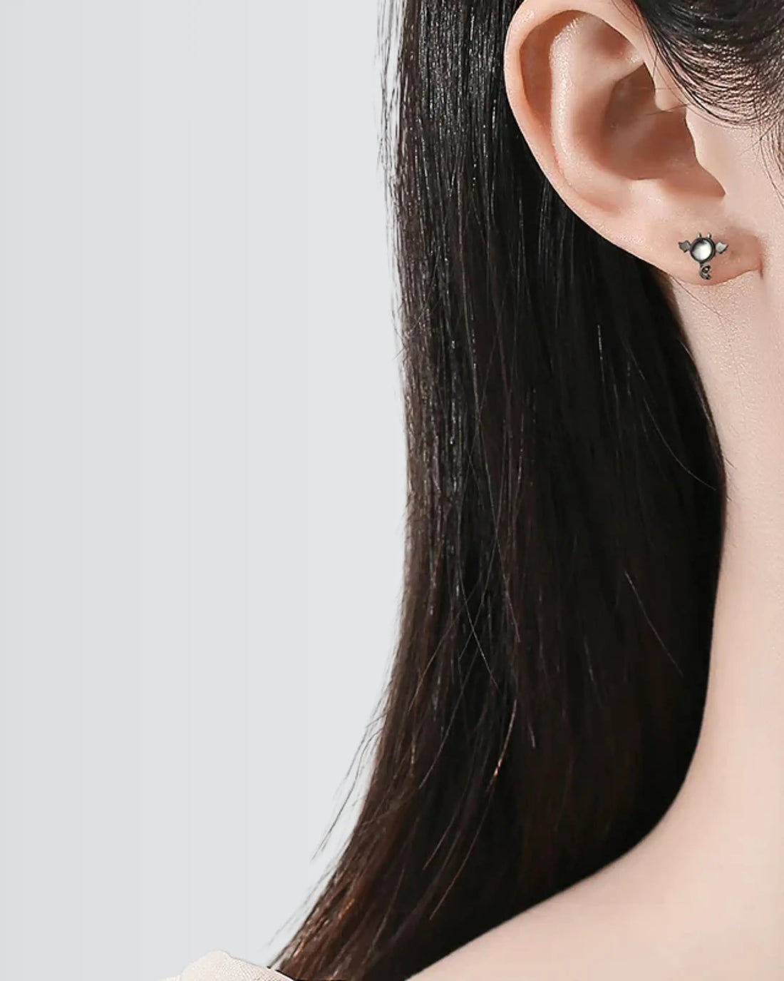 Divine Mischief Studs - Silver Earrings by BLINGLANE