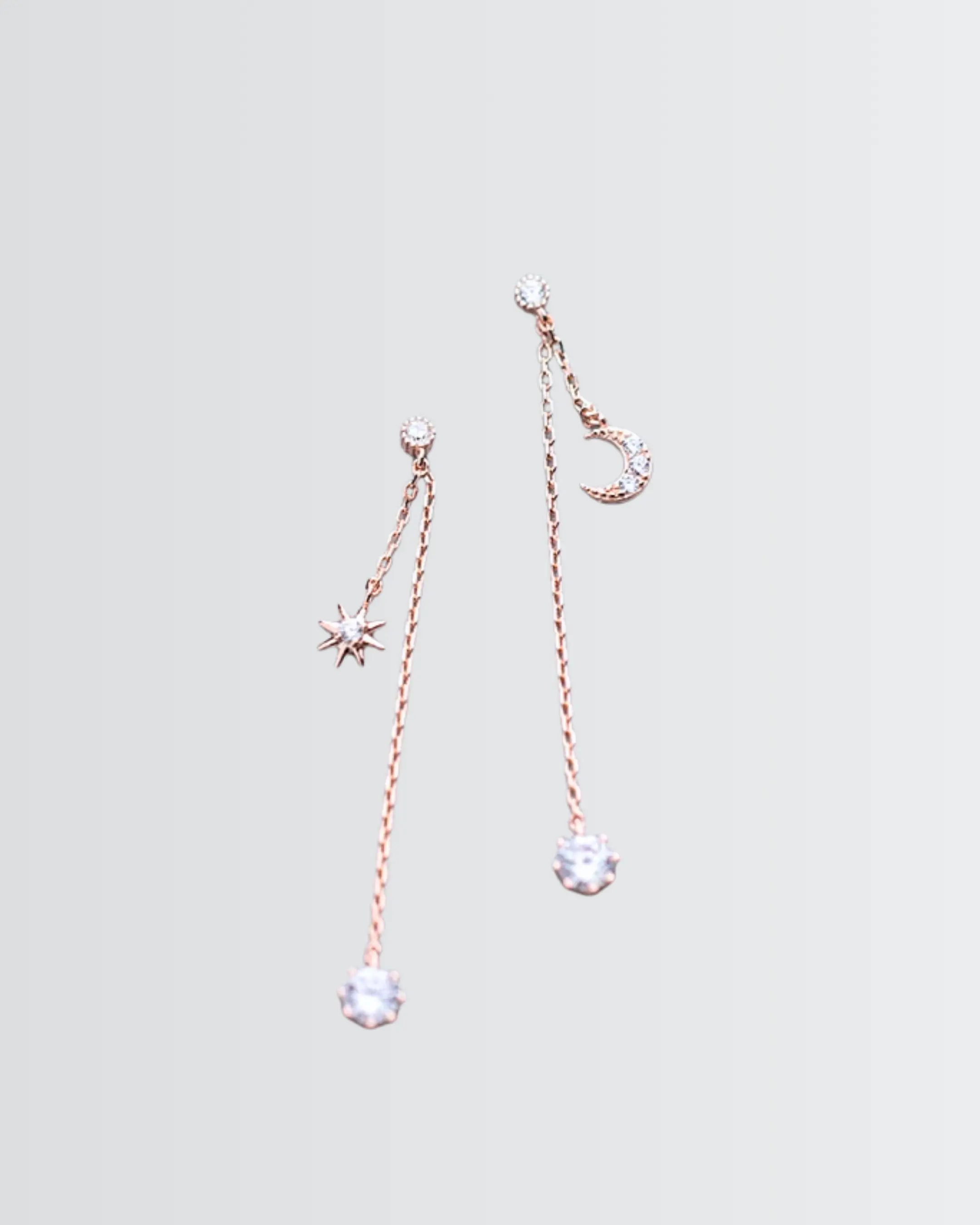 Eclipse Charm Earrings - Silver Earrings by BLINGLANE