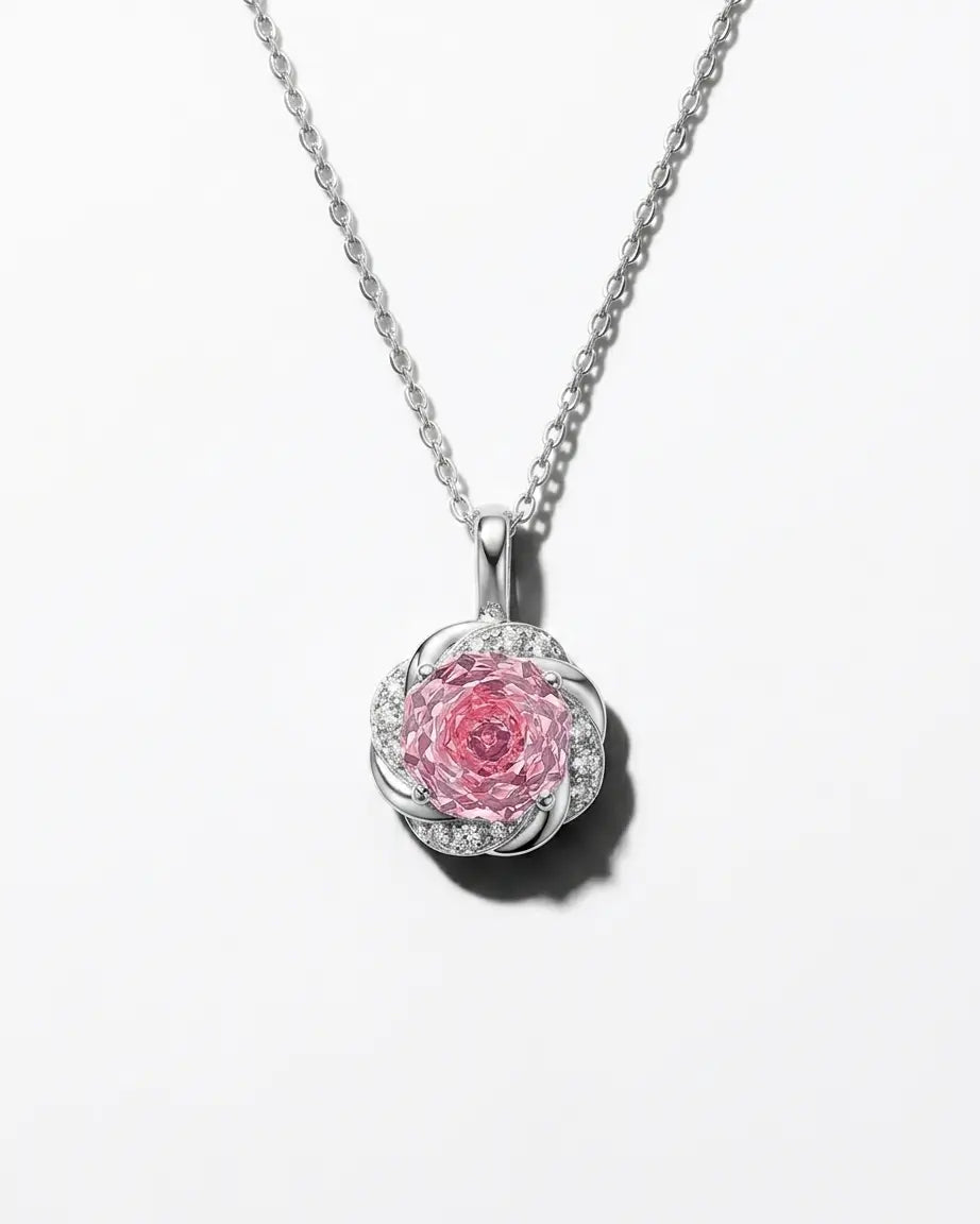 Faceted Grace Sparkling Necklace - Silver Necklace by BLINGLANE