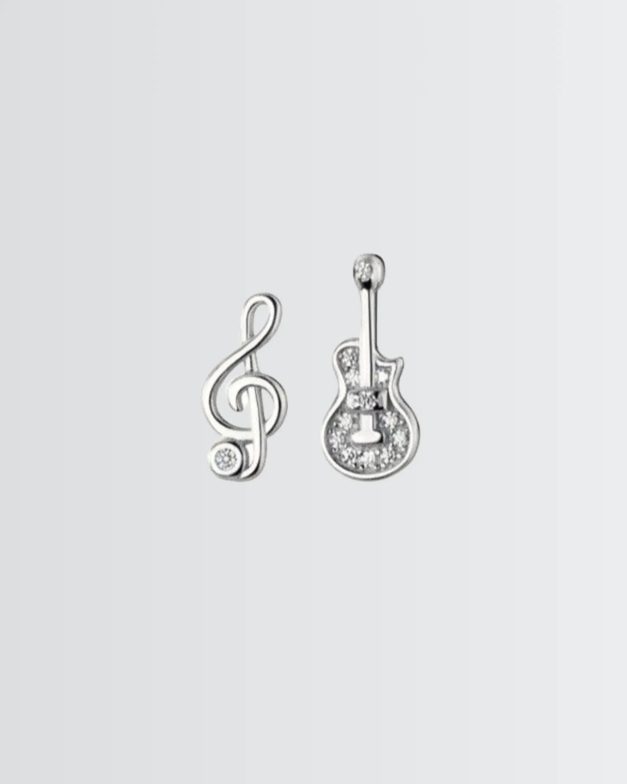 Feel The Rhythm Studs - Silver Earrings by BLINGLANE