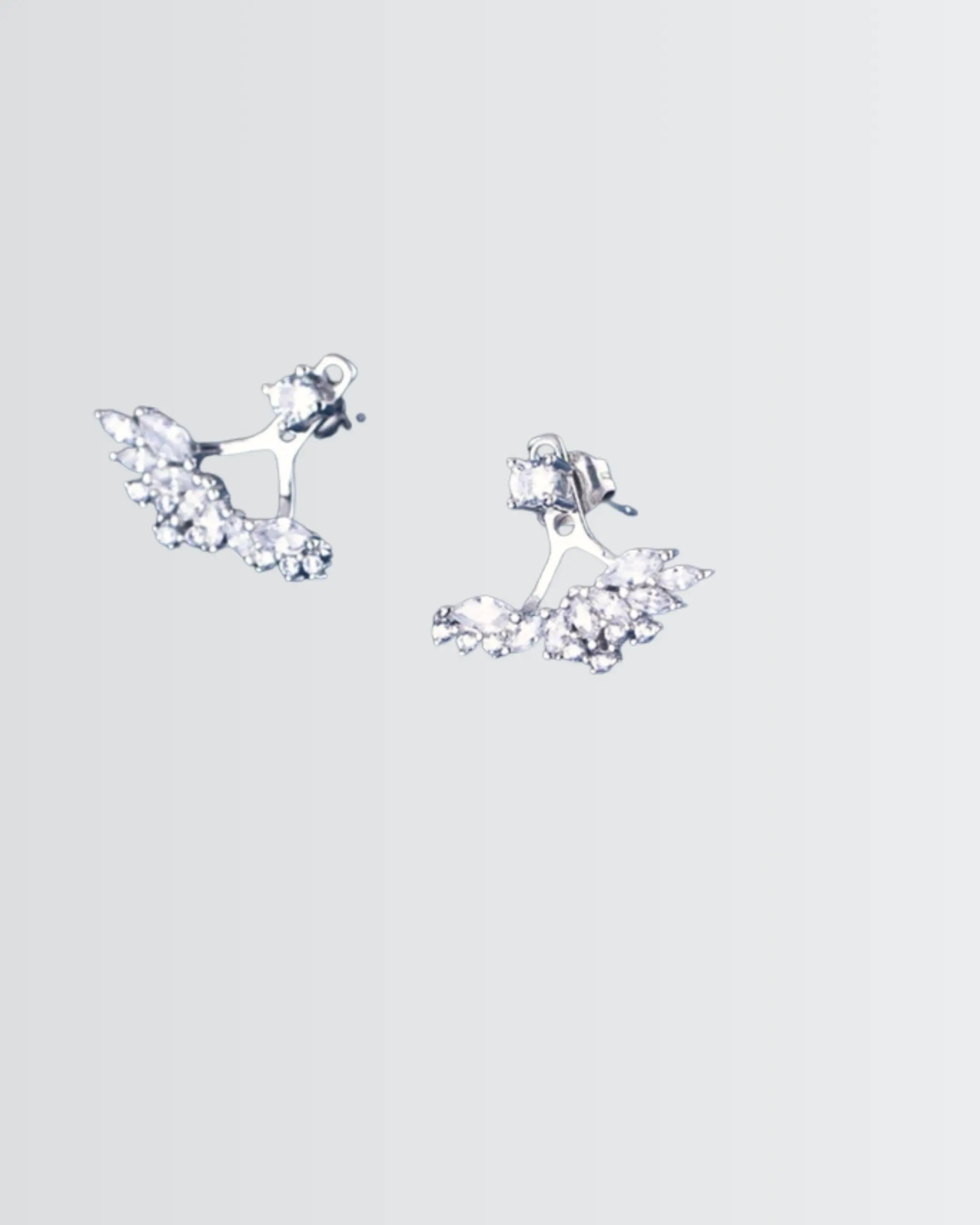 Glitter Glaze Elite Earrings - Silver Earrings by BLINGLANE
