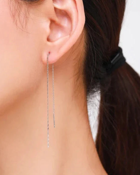 Elite Lines Of Light Threader Earrings - jewellery by BLINGLANE