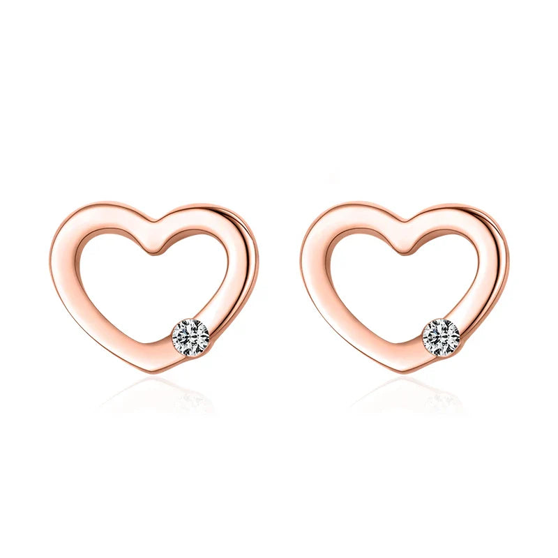 Tiny Treasure Heart Studs