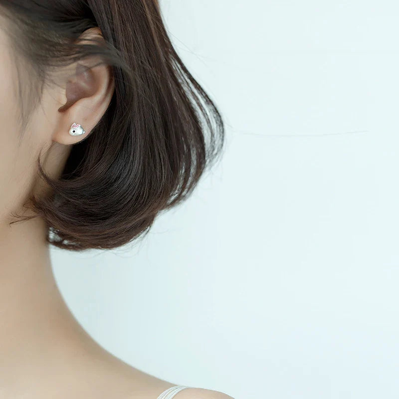 Fluffy Bunny Mini Studs