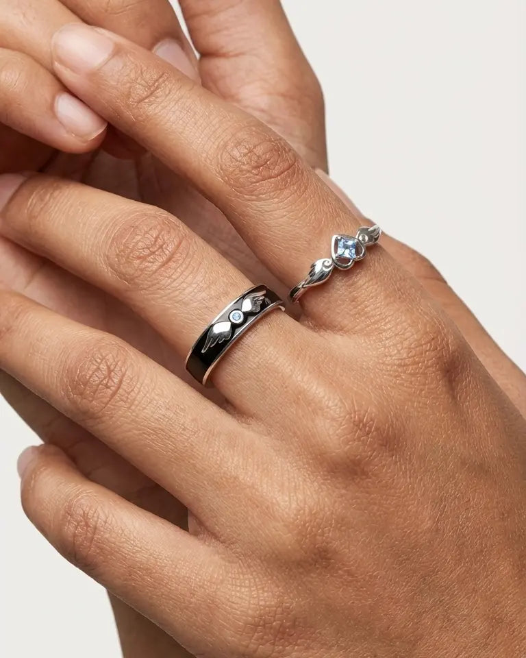 Lifted By Love Forever Love Bands - Silver Ring by BLINGLANE