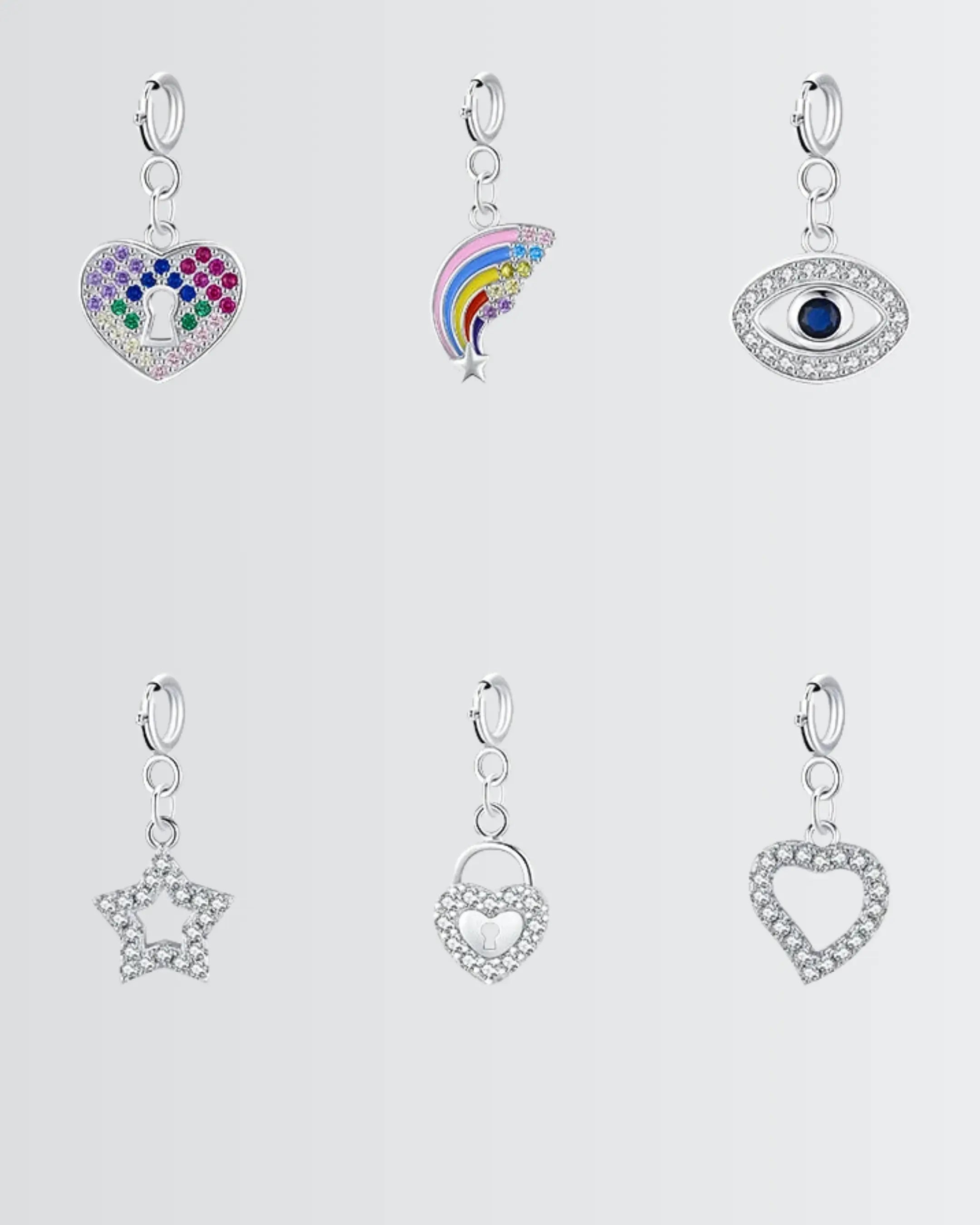 Little Miss Lucky Charms! - Silver Bracelet by BLINGLANE