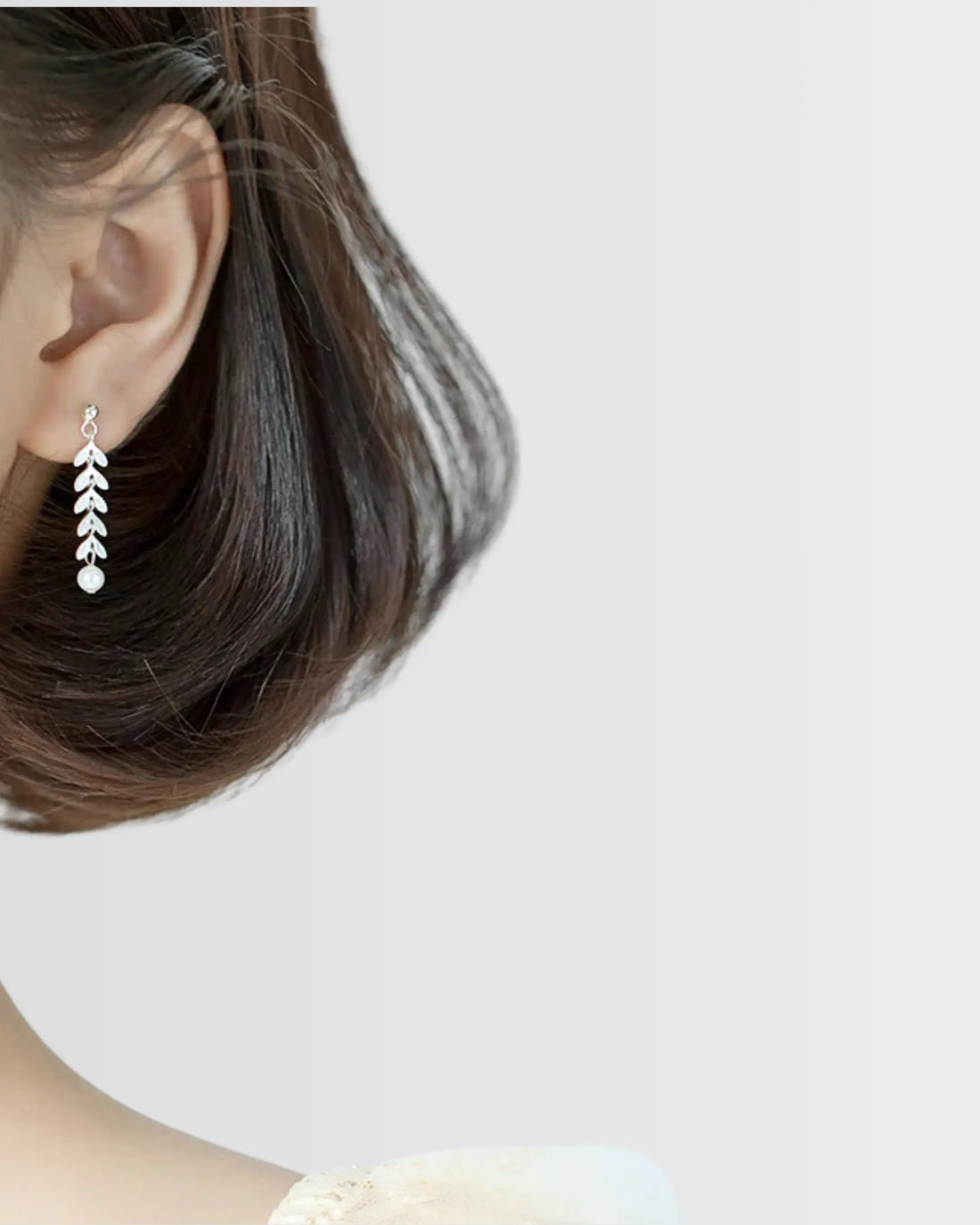 Lush Leaves Elite Earrings - Silver Earrings by BLINGLANE