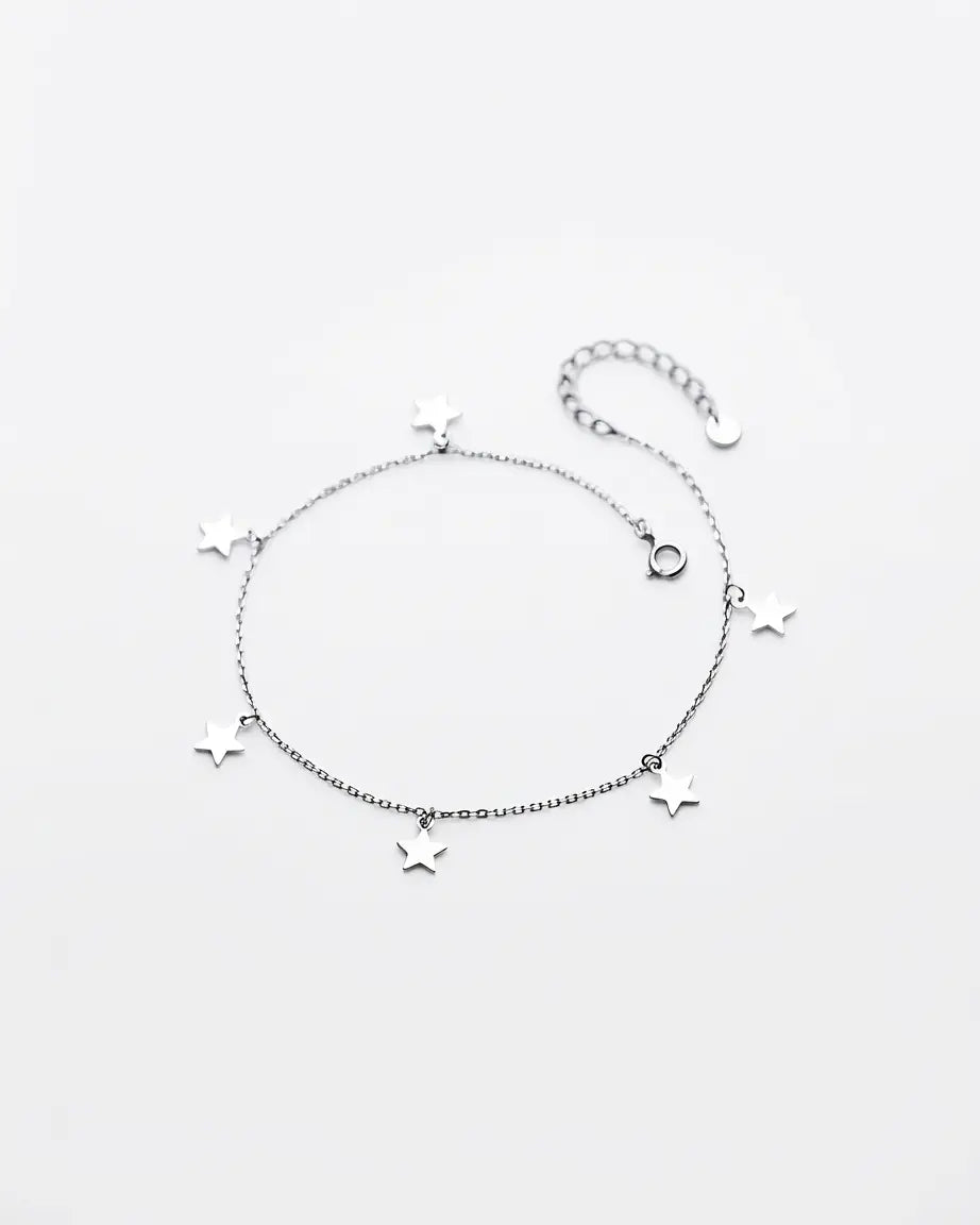 Milky Way Elegant Anklet - Silver Anklet by BLINGLANE