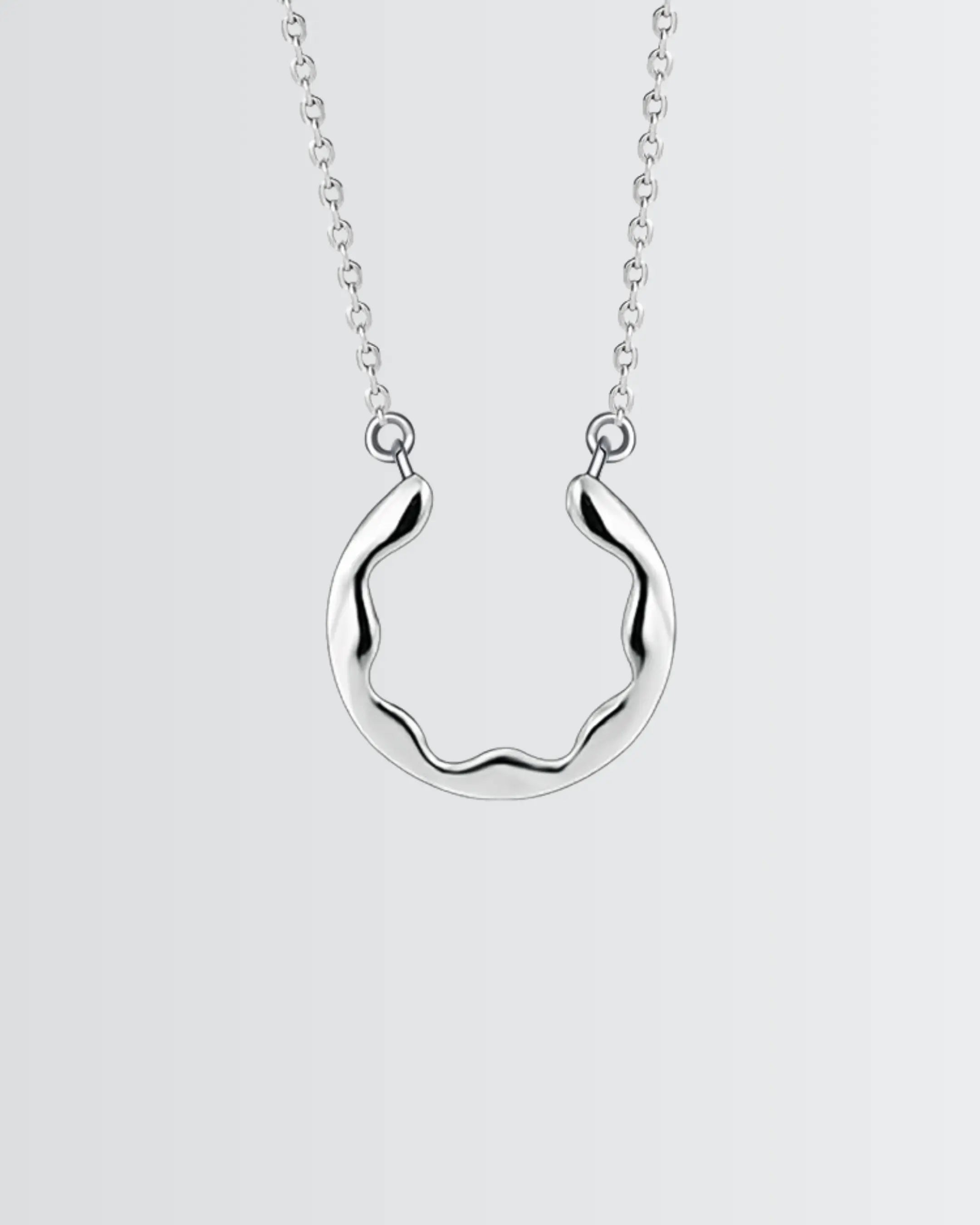 Ocean Bound Couple Necklace - Silver Necklace by BLINGLANE