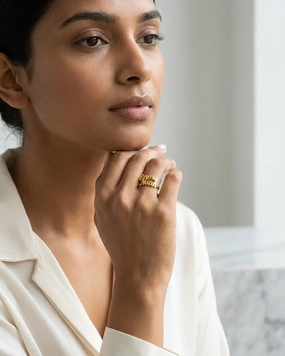 Personalize Two Names Ring - Fashion Ring by BLINGLANE