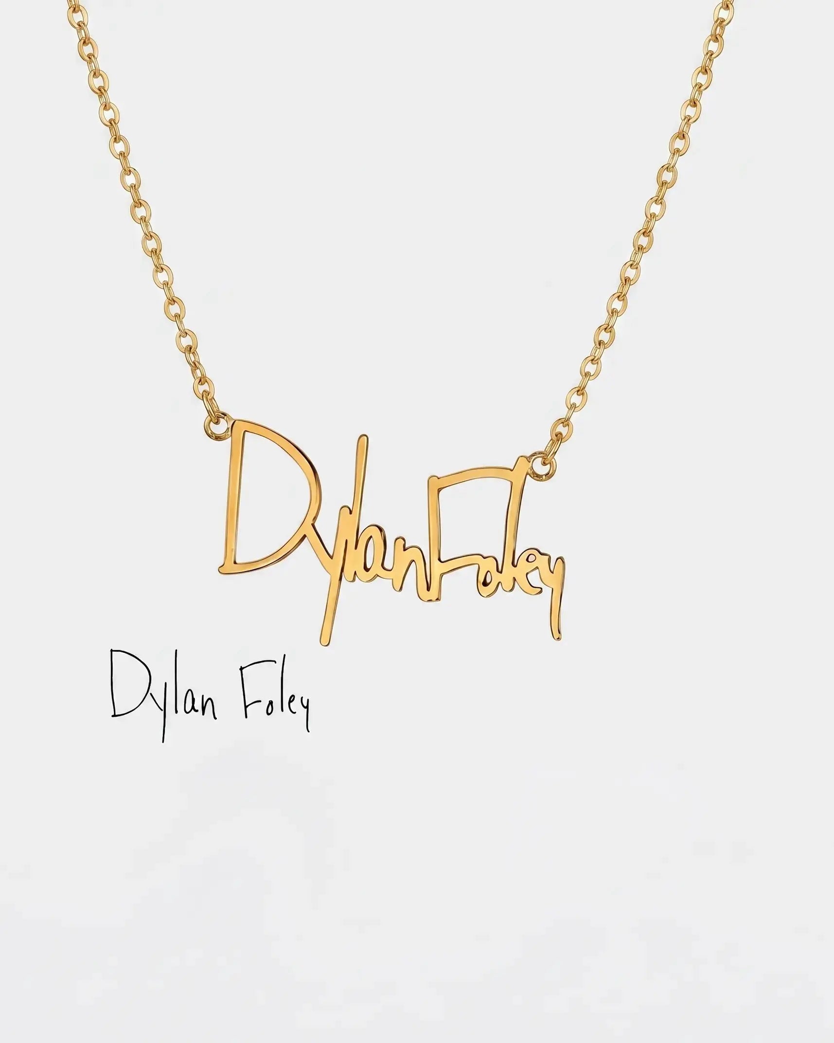 Personalize Your Handwritten Signature Necklace - Silver Necklace by BLINGLANE