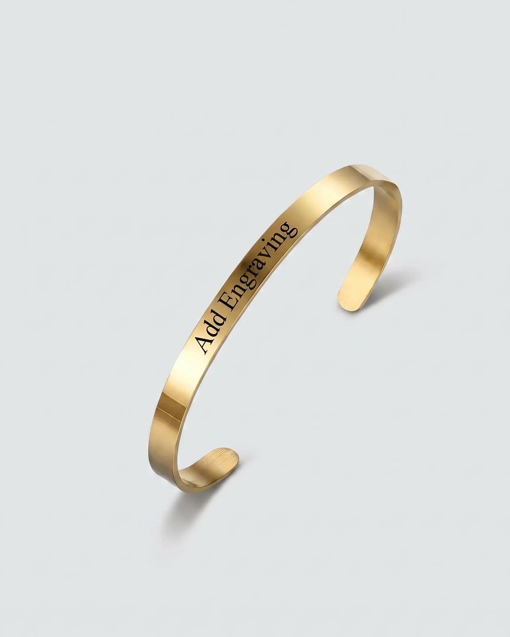 Personalize Your Name 6 mm Cuff Bangle - Fashion Bangle by BLINGLANE