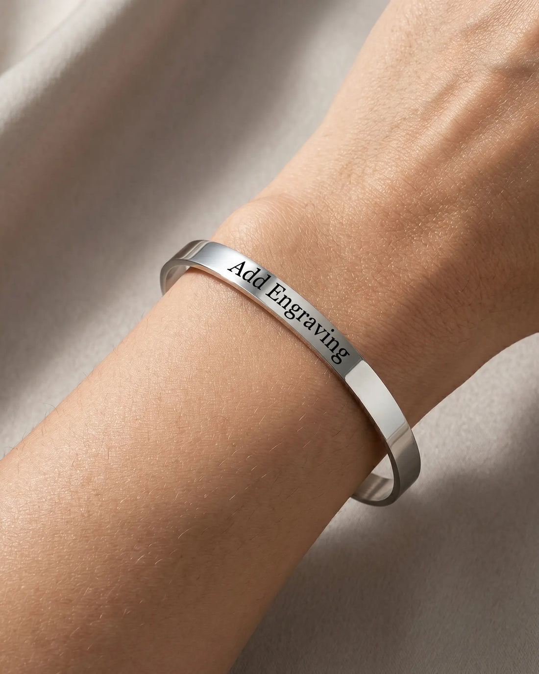 Personalize Your Name 6 mm Cuff Bangle - Fashion Bangle by BLINGLANE