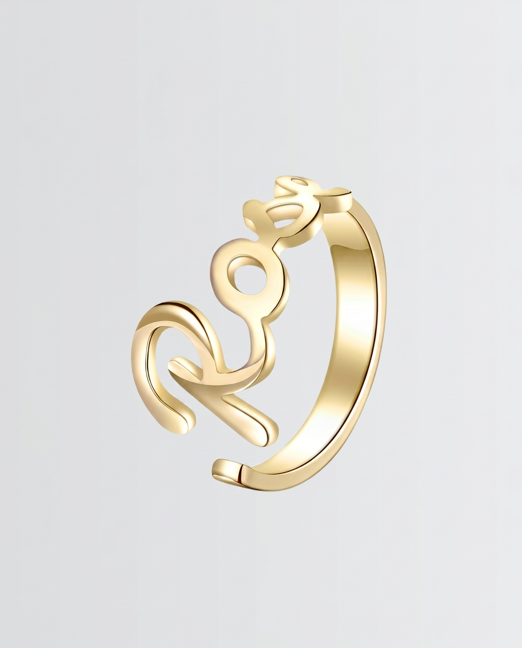 Personalize Your Name Bold Ring - jewellery by BLINGLANE